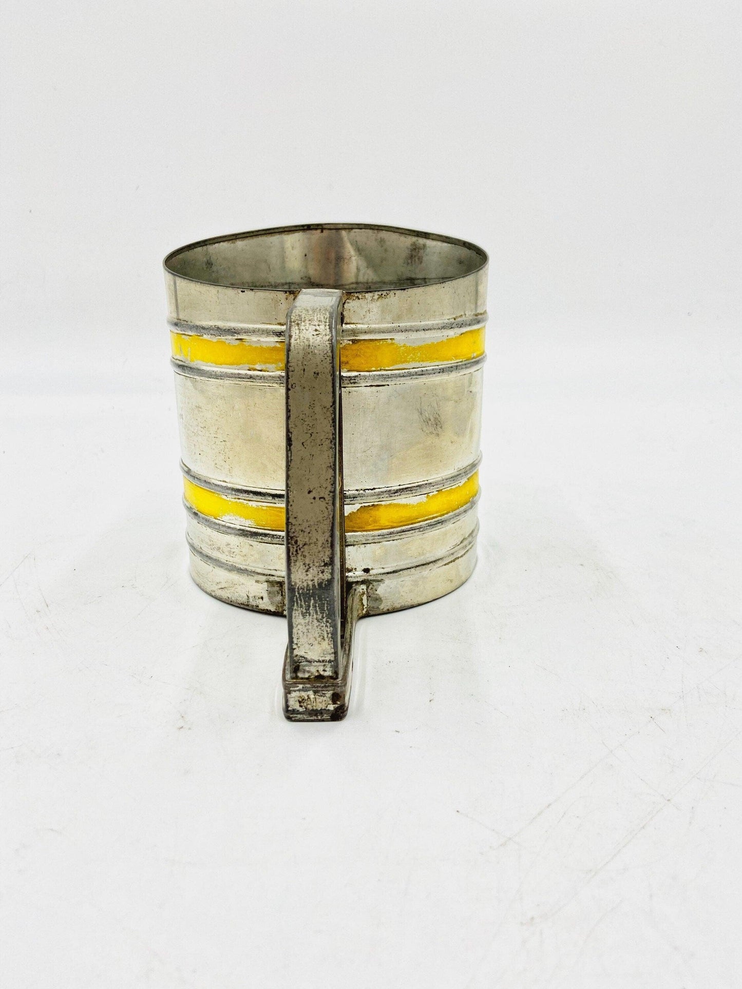 Vintage Silver And Yellow Metal Sifter Made By Sift-Chine In The USA -Located at Funkyhouse Vintage Antique Store, Weiser Idaho