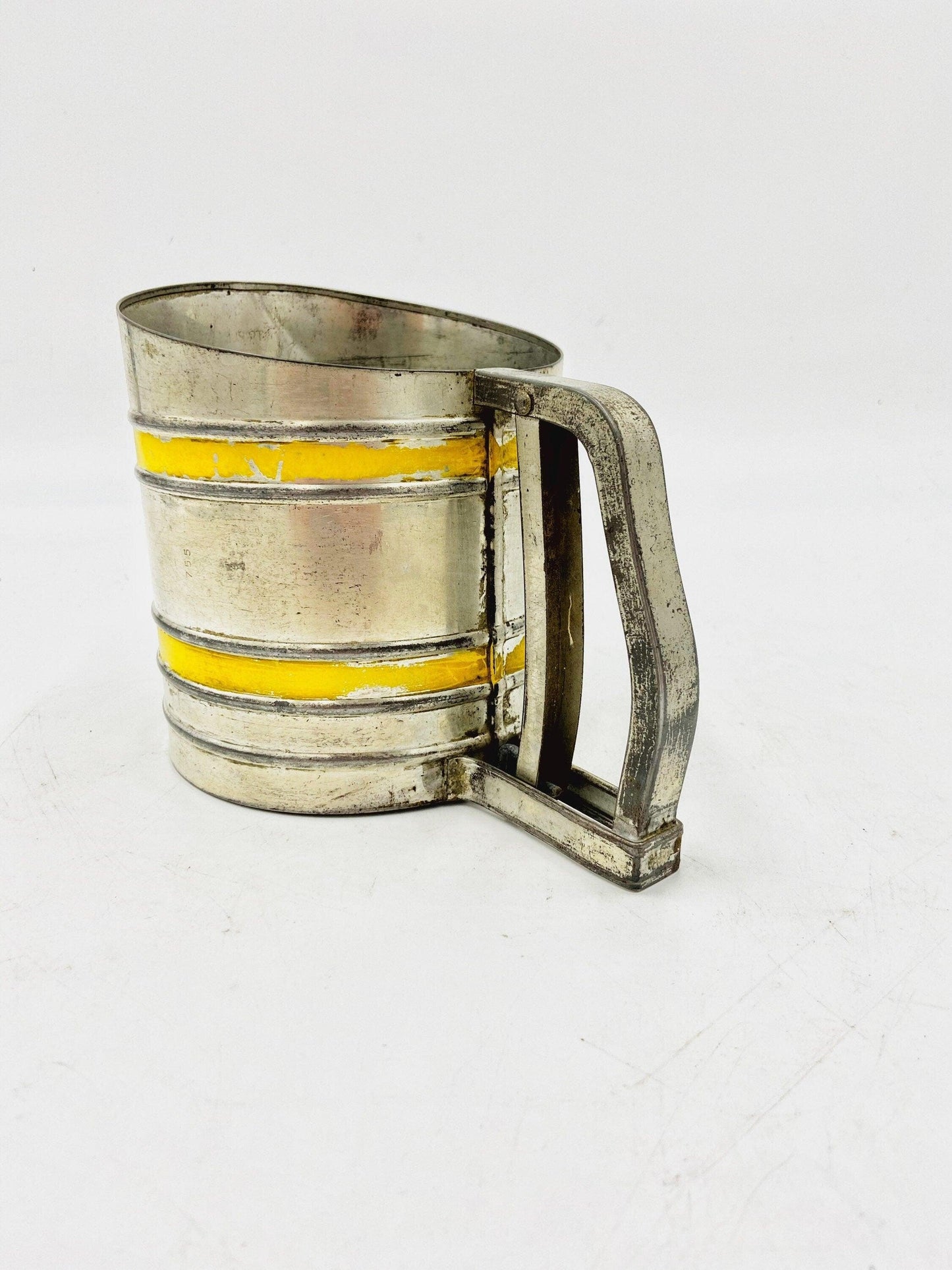 Vintage Silver And Yellow Metal Sifter Made By Sift-Chine In The USA -Located at Funkyhouse Vintage Antique Store, Weiser Idaho