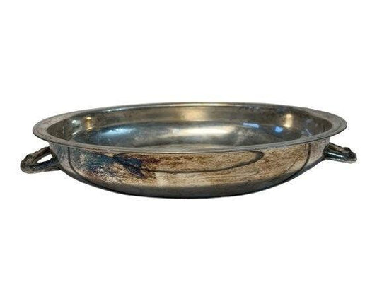 Vintage Silver Plated Serving Platter, Silver Entertaining Plate -Located at Funkyhouse Vintage Antique Store, Weiser Idaho