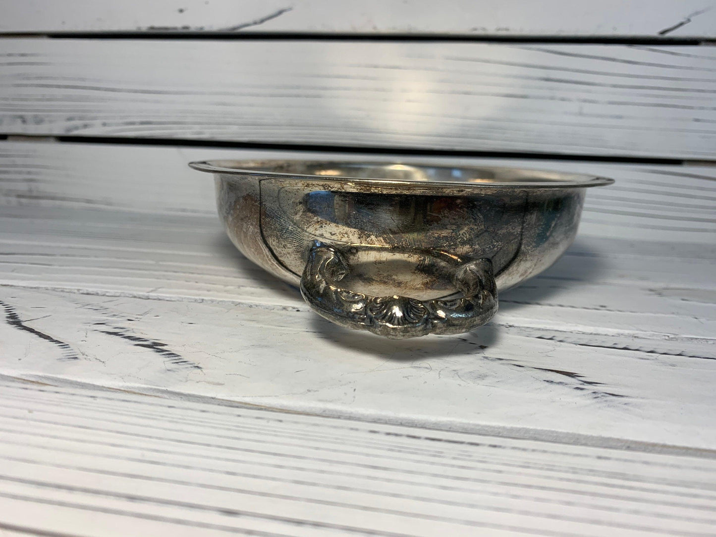Vintage Silver Plated Serving Platter, Silver Entertaining Plate -Located at Funkyhouse Vintage Antique Store, Weiser Idaho