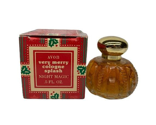 Vintage Very Merry Cologne Splash Perfume, Night Magic Sample Size Avon Fragrance, Vintage Cologne -Located at Funkyhouse Vintage Antique Store, Weiser Idaho