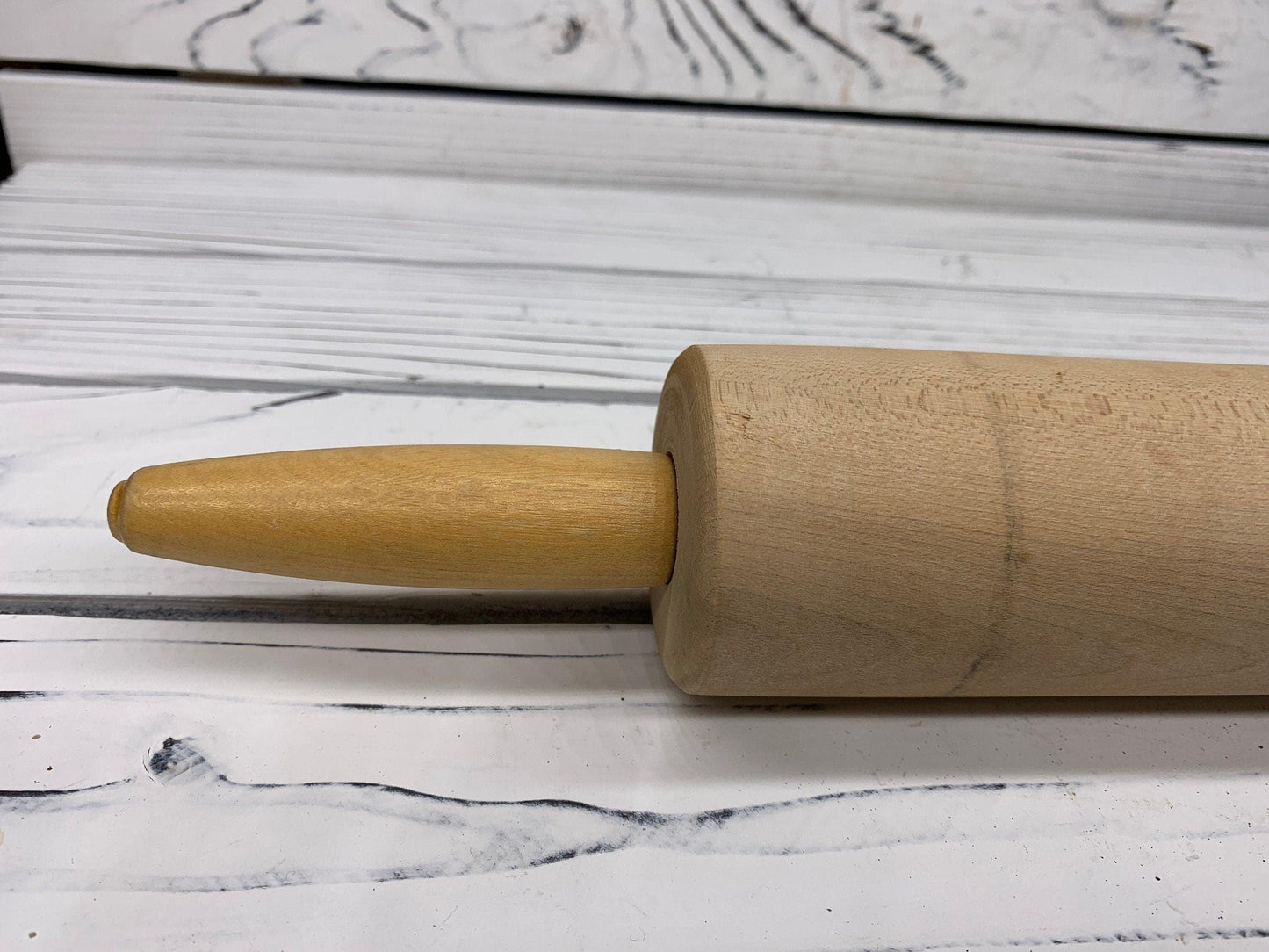 Vintage Wood Rolling Pin, Country Farmhouse Kitchen Decor, Gifts For Her, Cottage Style Decor -Located at Funkyhouse Vintage Antique Store, Weiser Idaho