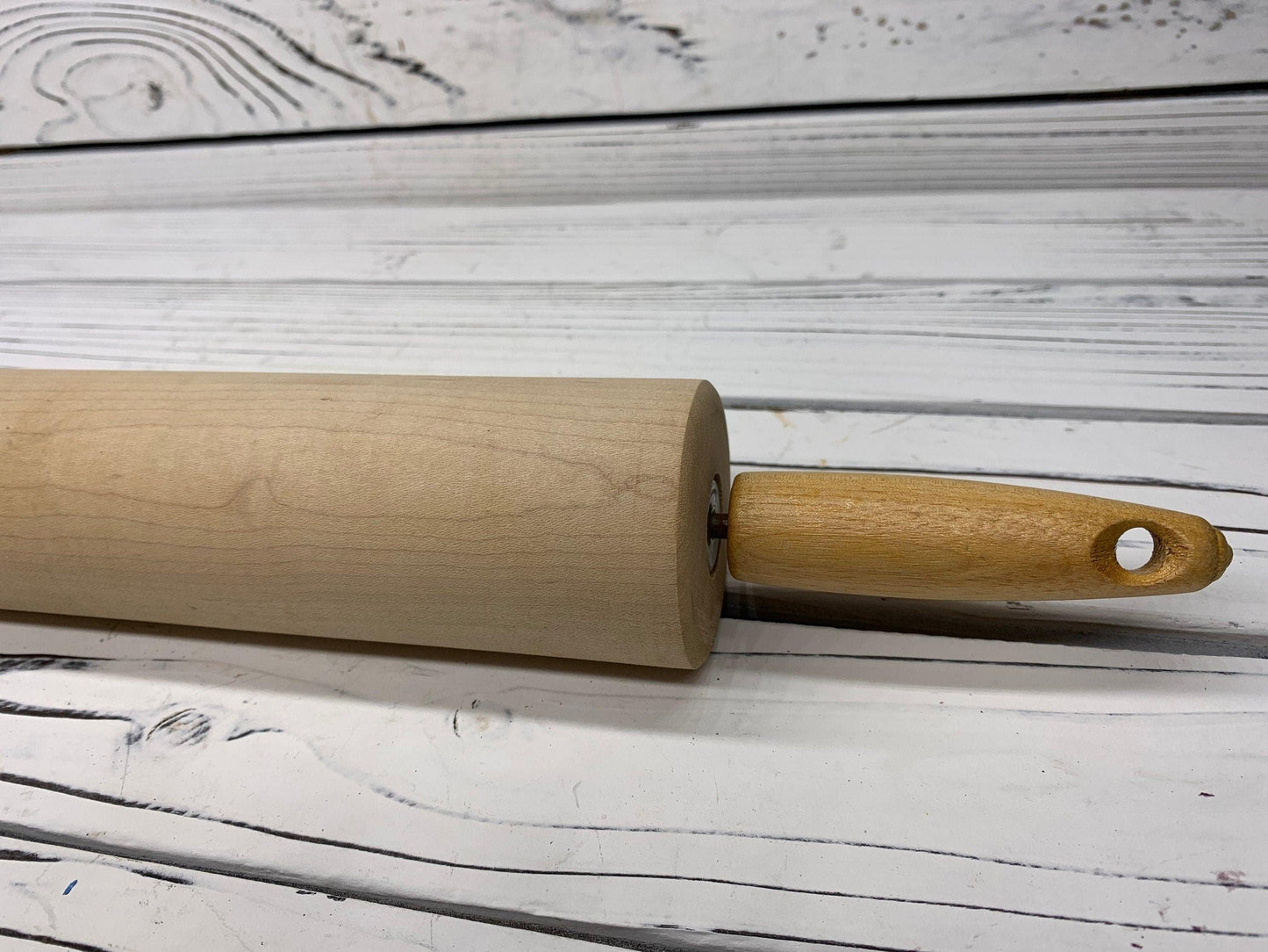 Vintage Wood Rolling Pin, Country Farmhouse Kitchen Decor, Gifts For Her, Cottage Style Decor -Located at Funkyhouse Vintage Antique Store, Weiser Idaho