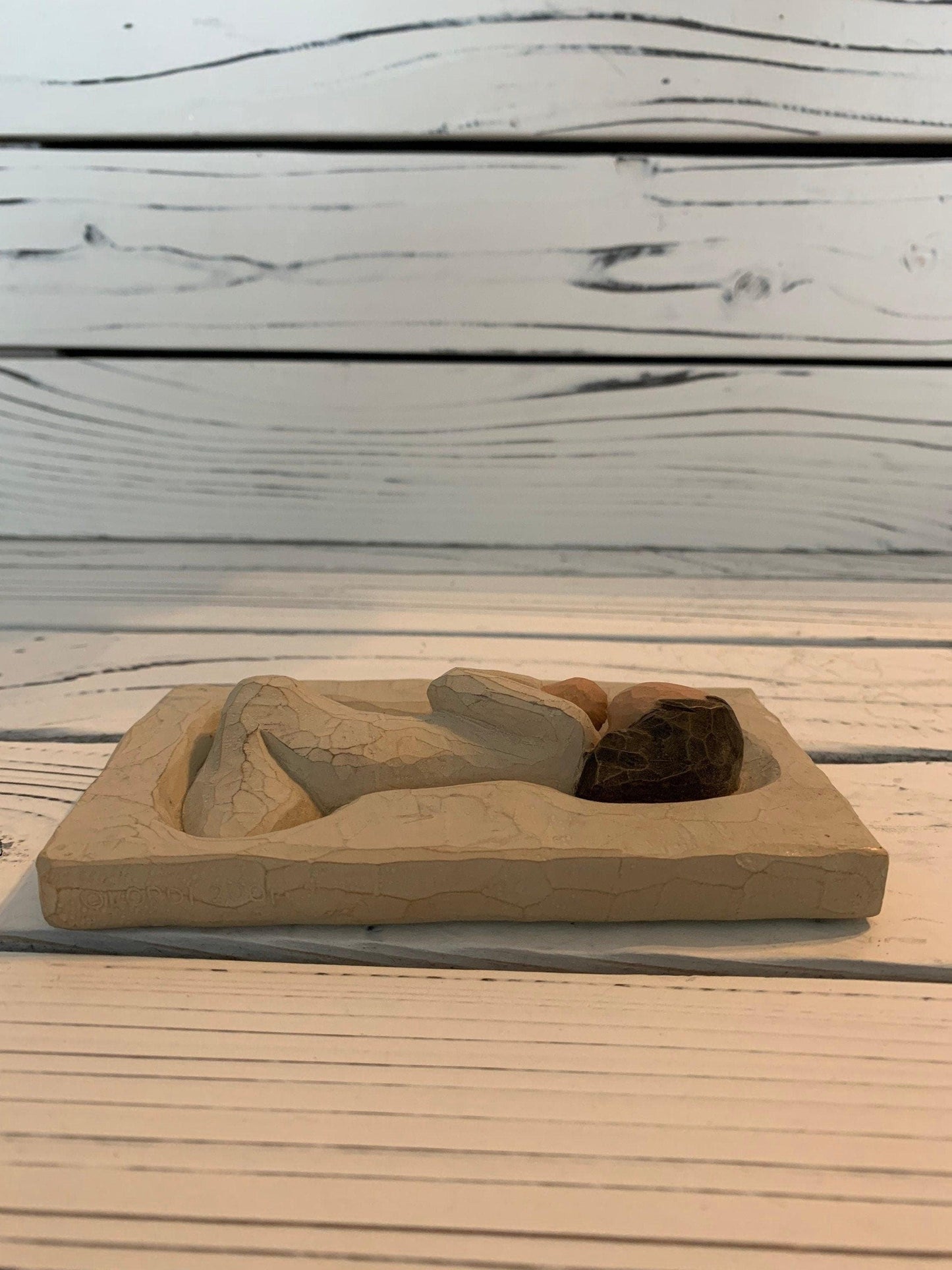 Willow Tree Bless and Keep All Safe Prayer Angel Plaque, Vintage Knick Knack Collectible Figurine, Wood Angel -Located at Funkyhouse Vintage Antique Store, Weiser Idaho