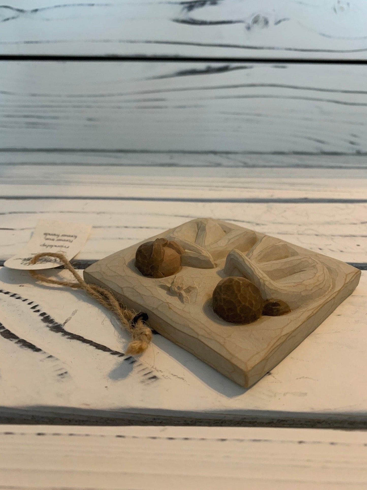 Willow Tree Friendship Angel Plaque, Vintage Knick Knack Collectible Figurine, Wood Angels -Located at Funkyhouse Vintage Antique Store, Weiser Idaho