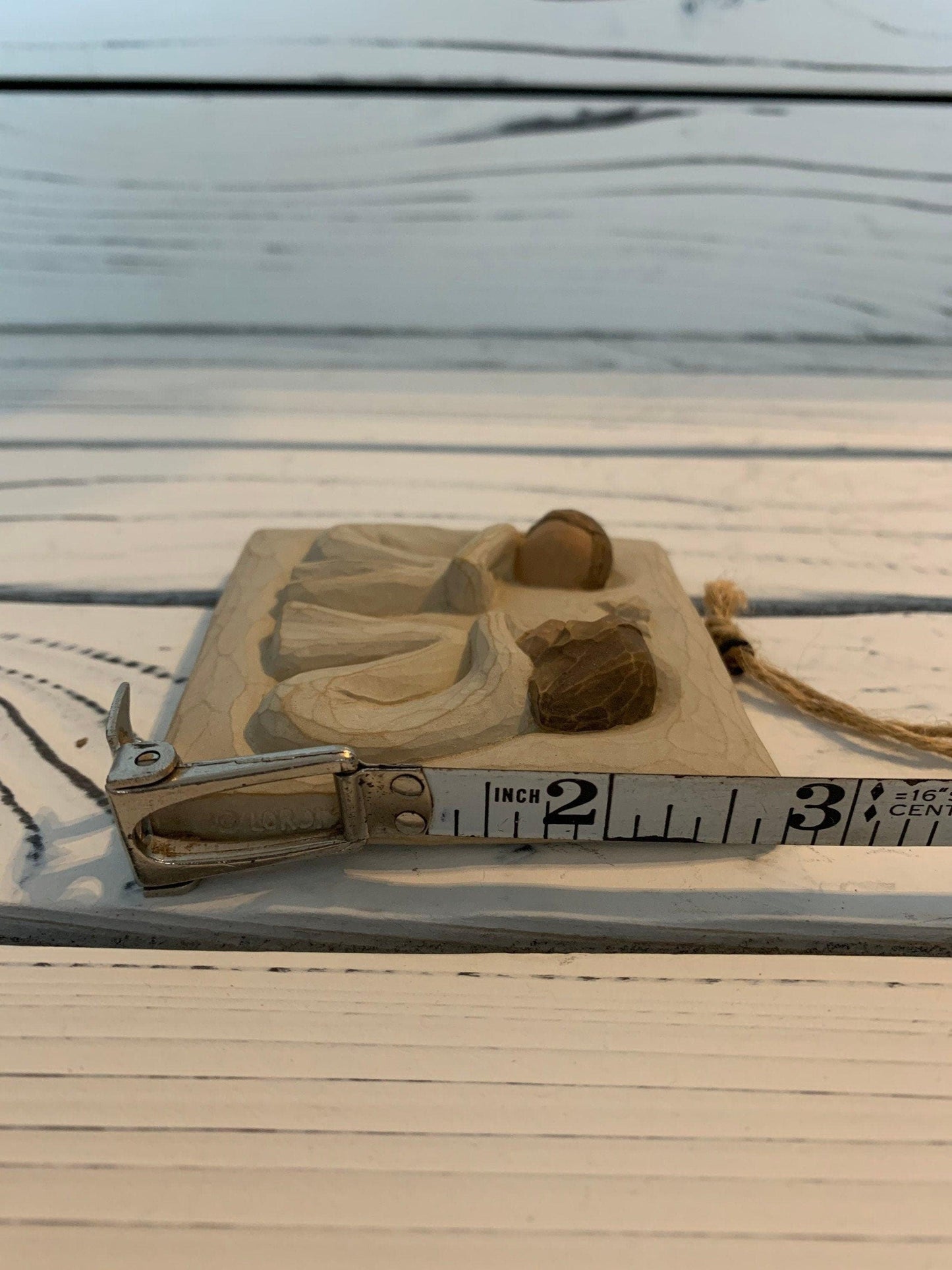 Willow Tree Friendship Angel Plaque, Vintage Knick Knack Collectible Figurine, Wood Angels -Located at Funkyhouse Vintage Antique Store, Weiser Idaho