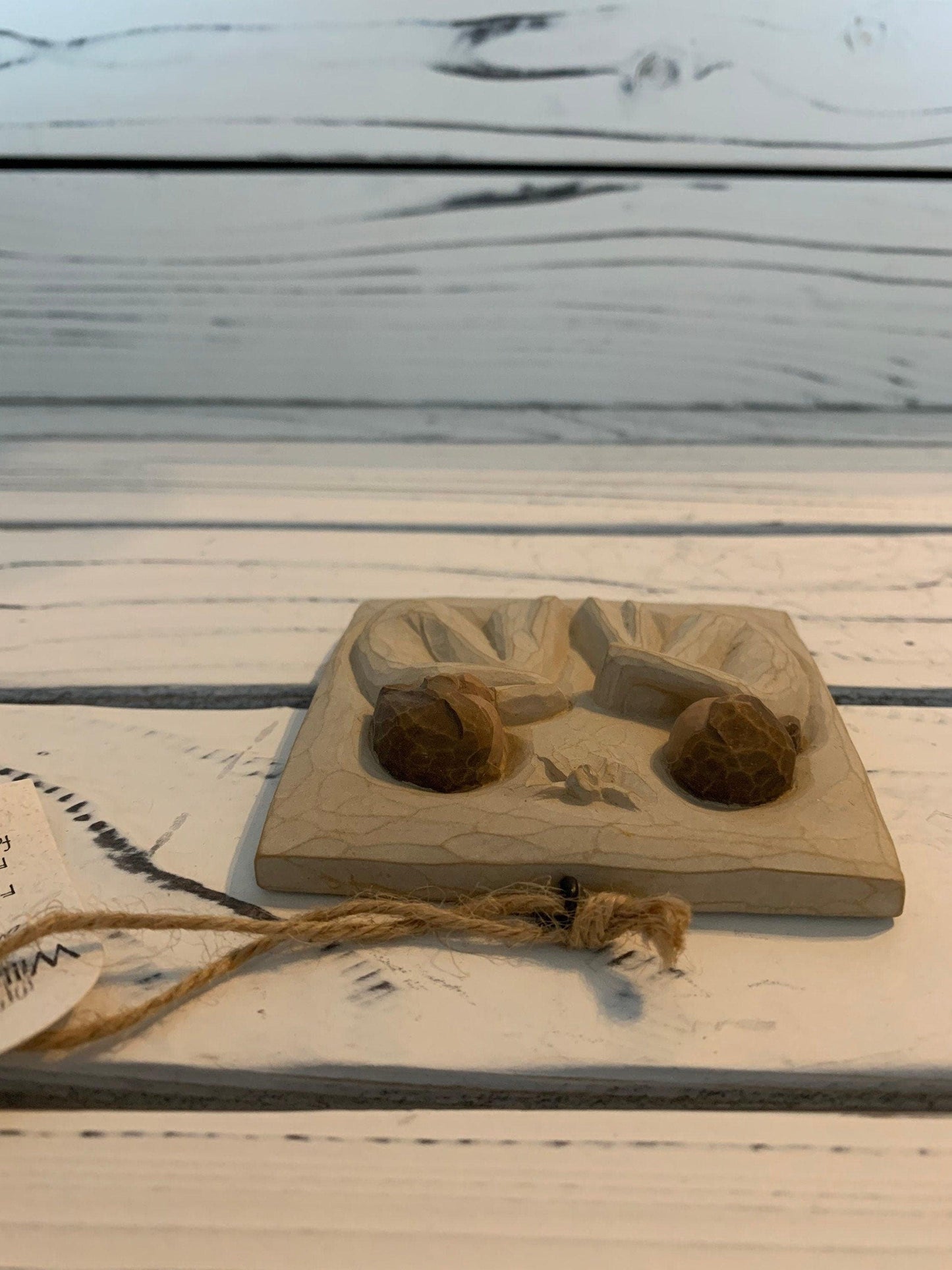 Willow Tree Friendship Angel Plaque, Vintage Knick Knack Collectible Figurine, Wood Angels -Located at Funkyhouse Vintage Antique Store, Weiser Idaho