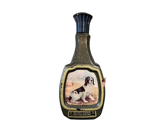 Vintage Jim Bean Decanter, James Lockhart Springer Spaniel Painting, Barware Collectible
