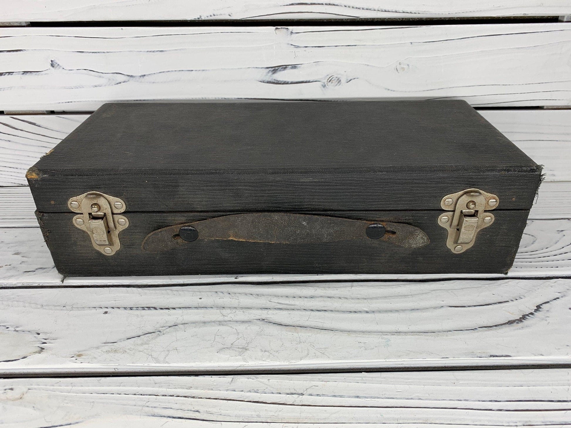 Antique Fingerprint Kit by Institute of Applied Science With 2 Sets of Fingerprints from 1930's. -Located at Funkyhouse Vintage Antique Store, Weiser Idaho