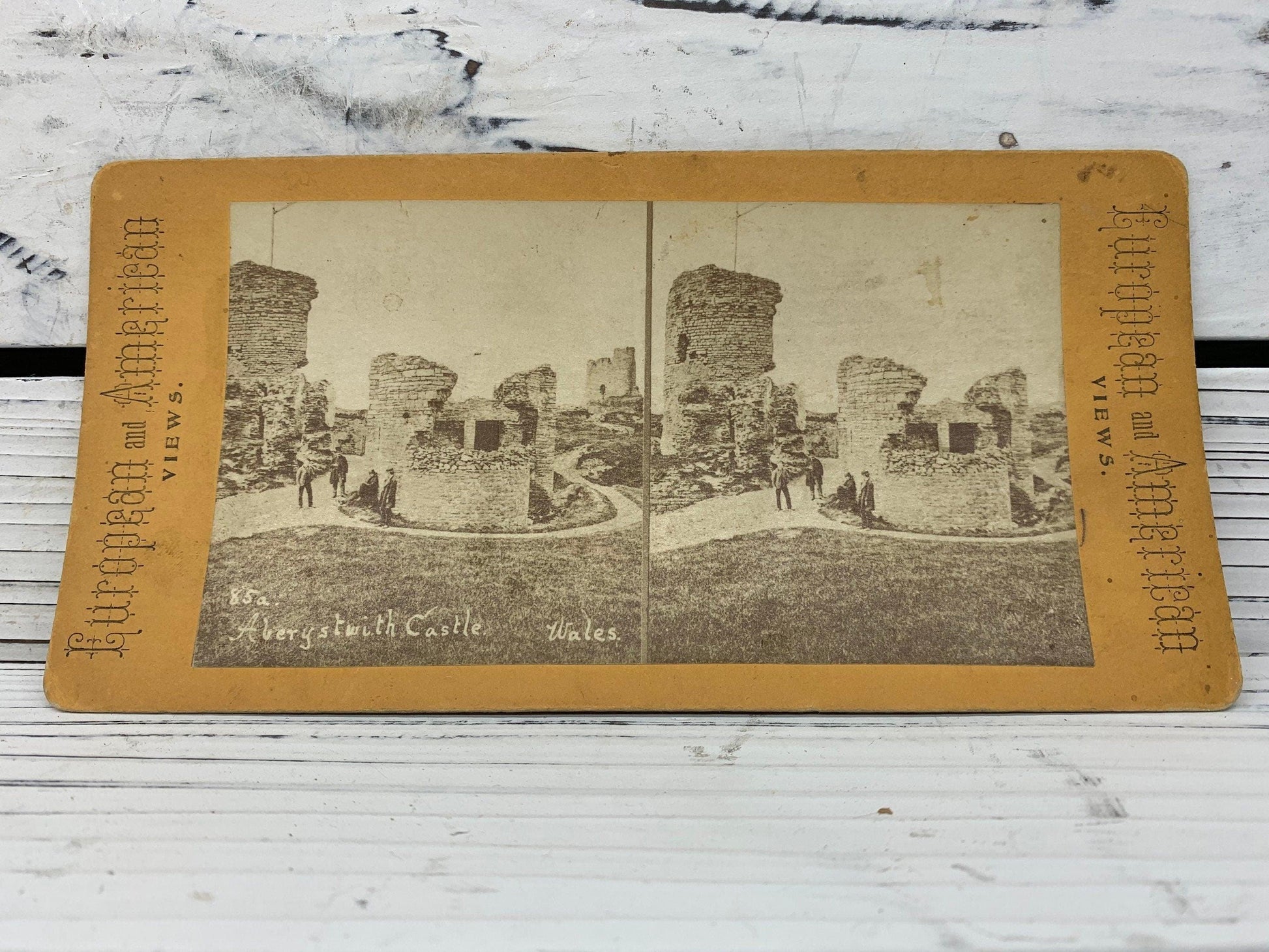 Antique Stereoscope Slides, Lot of 4 European And American Stereoviewer Cards, Vintage Ephemera, Scrapbooking Cards -Located at Funkyhouse Vintage Antique Store, Weiser Idaho