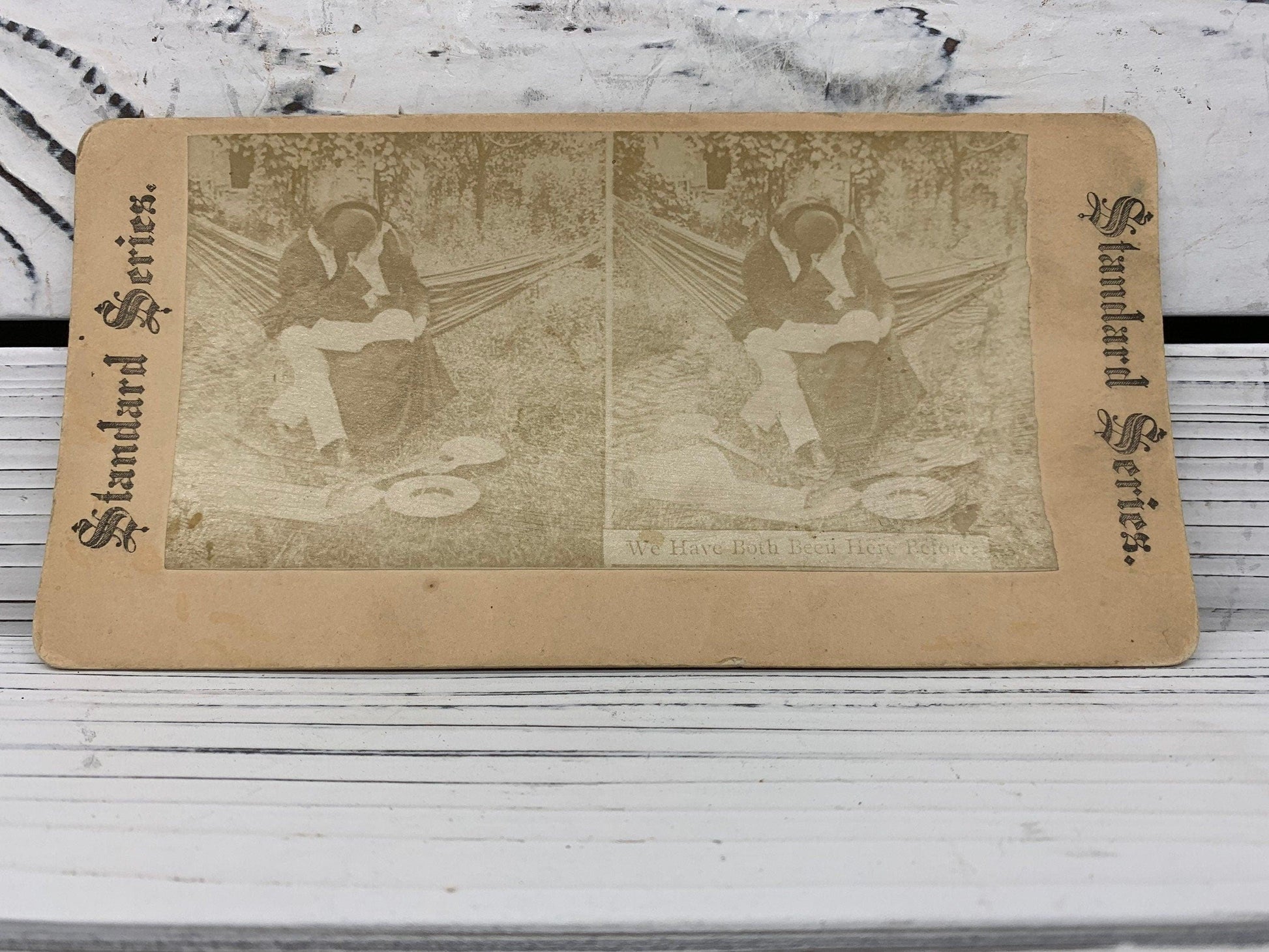 Antique Stereoscope Slides, Lot of 4 Standard Series Stereoviewer Cards, Vintage Ephemera, Scrapbooking Cards -Located at Funkyhouse Vintage Antique Store, Weiser Idaho