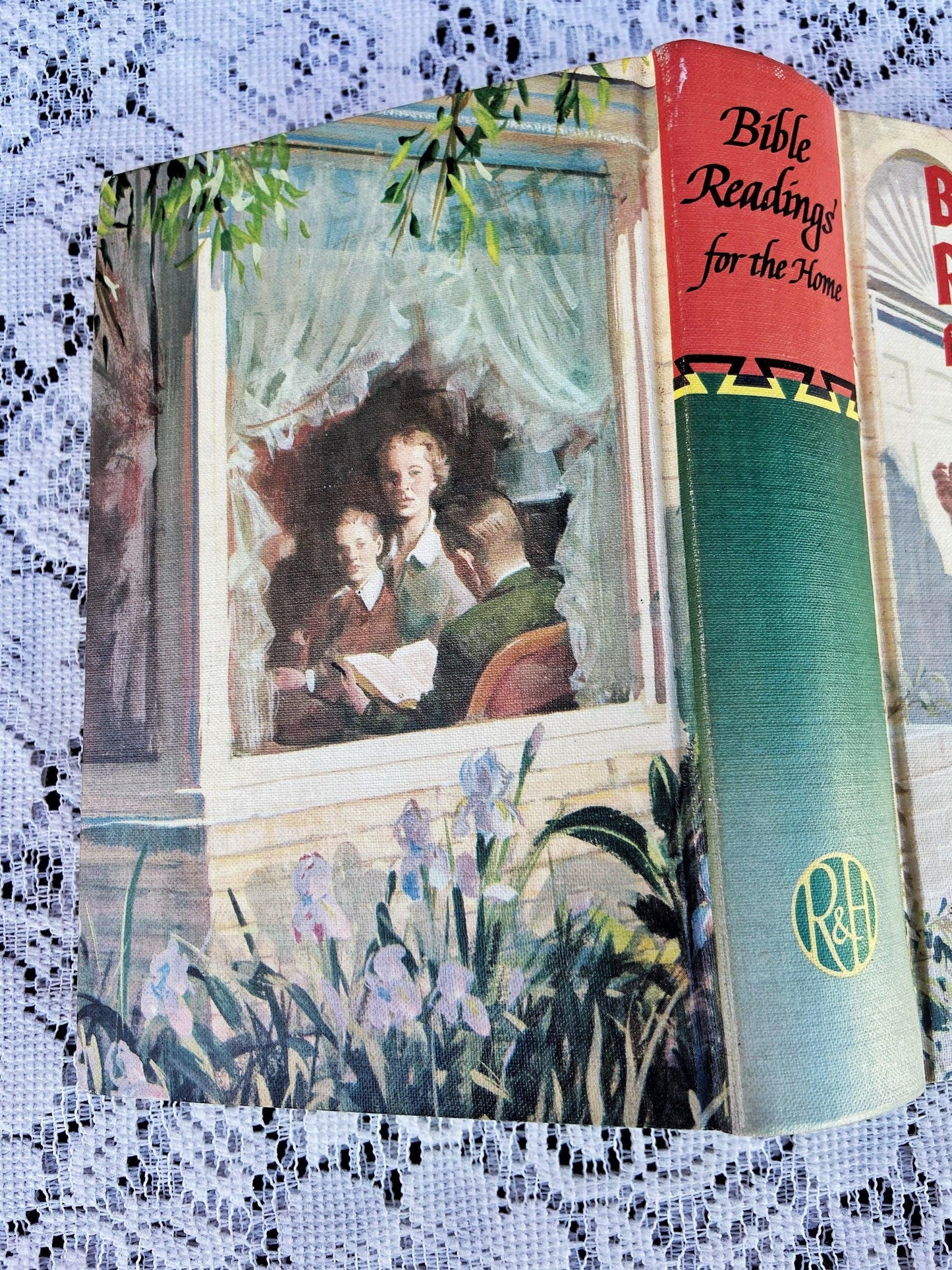 Bible Readings For The Home, Review And Harold 1958, Children’s Family Bible Book, 1958 Hardcover, Vintage Teachings -Located at Funkyhouse Vintage Antique Store, Weiser Idaho