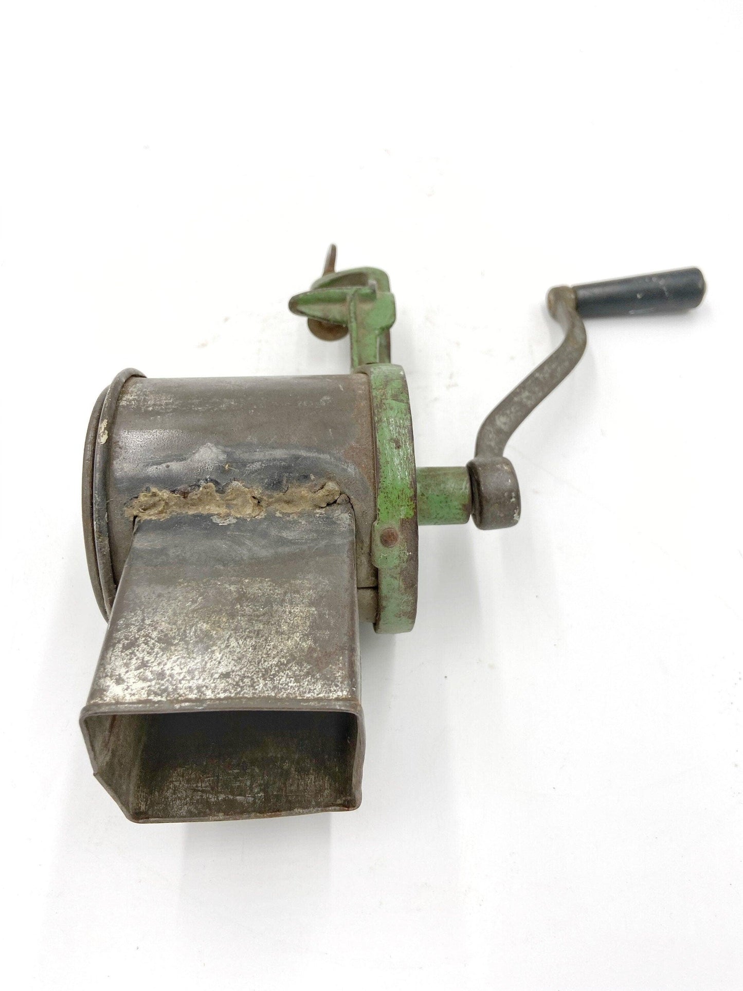 Cheese Grater By Climax, Vintage Green Aluminum Mid Century Food Shredder -Located at Funkyhouse Vintage Antique Store, Weiser Idaho