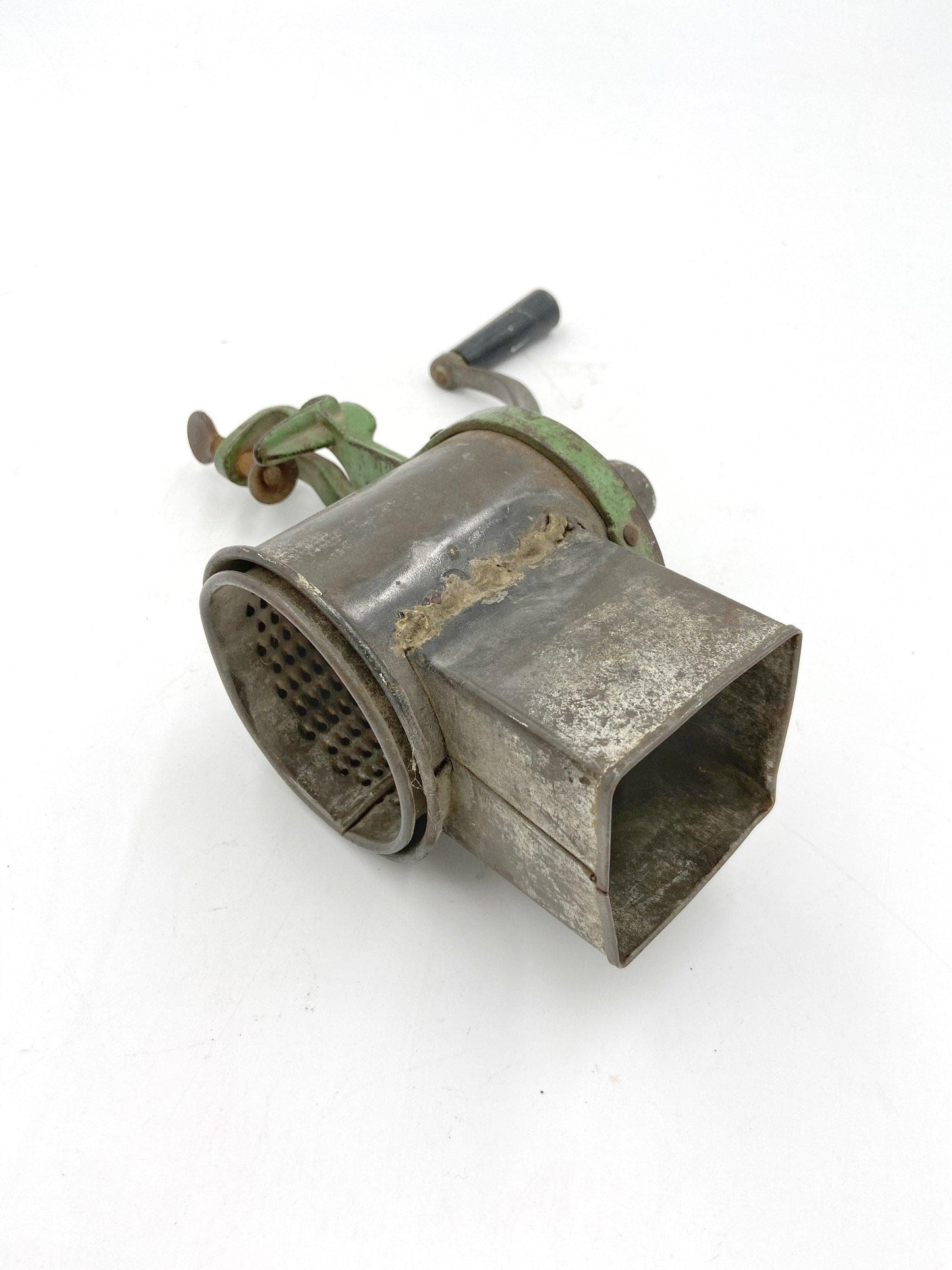 Cheese Grater By Climax, Vintage Green Aluminum Mid Century Food Shredder -Located at Funkyhouse Vintage Antique Store, Weiser Idaho