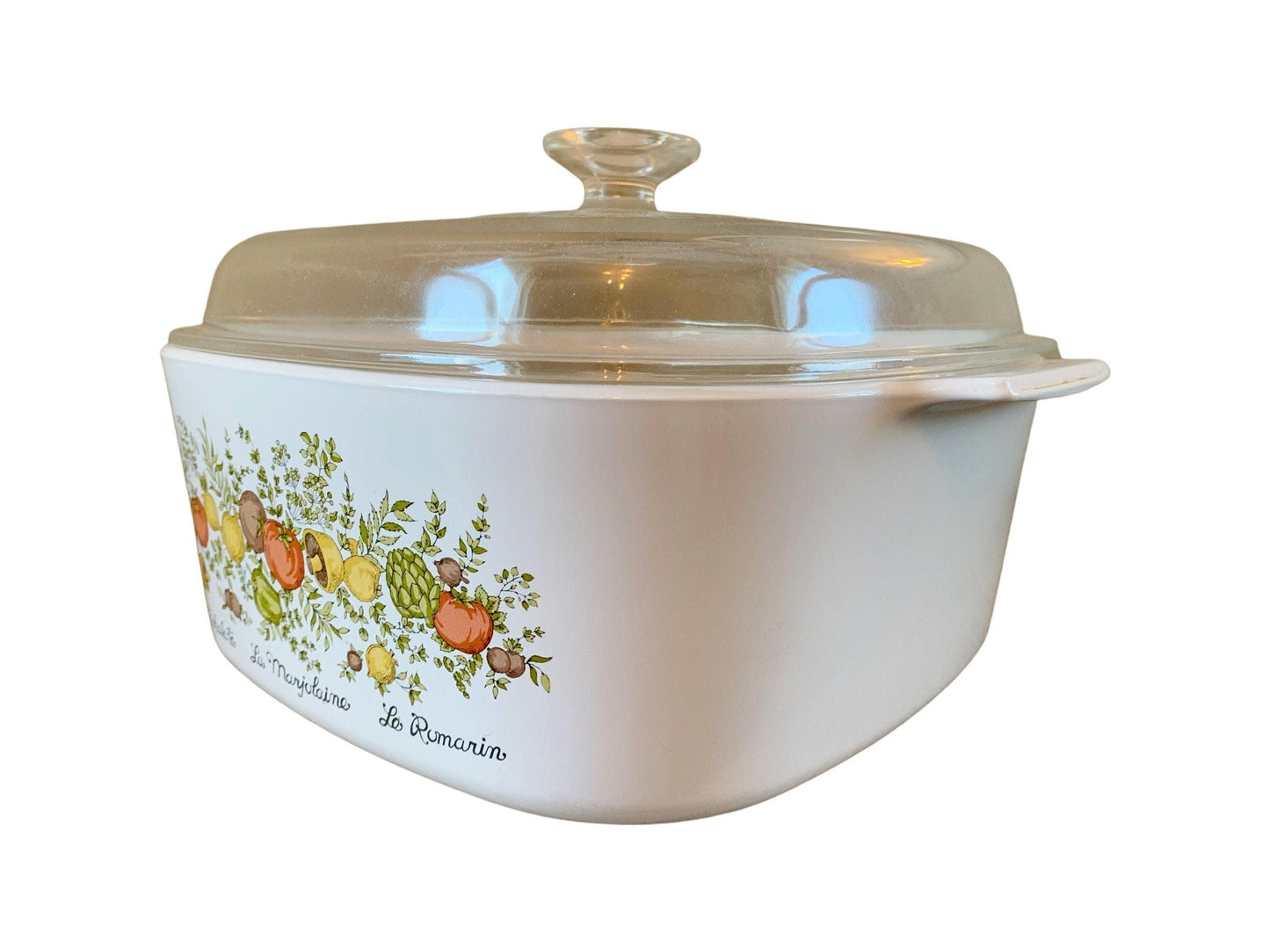 Corningware Dutch Oven, Vintage Spice Of Life Pattern Crock, A5B 5 Quart Vintage Corning Ware, Country Farmhouse Kitchen, Casserole Dish -Located at Funkyhouse Vintage Antique Store, Weiser Idaho