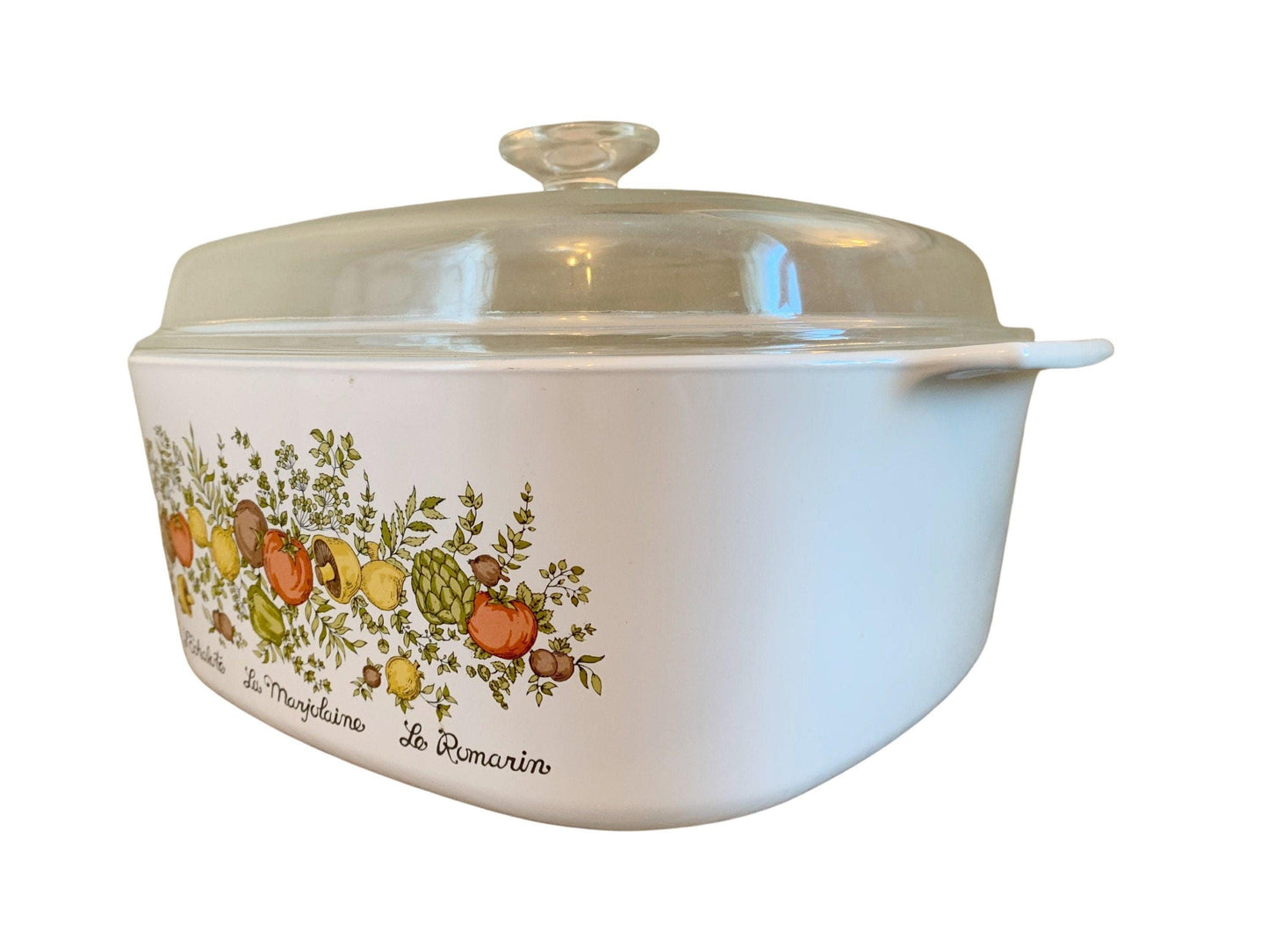 Corningware Dutch Oven, Vintage Spice Of Life Pattern Crock, A5B 5 Quart Vintage Corning Ware, Country Farmhouse Kitchen, Casserole Dish -Located at Funkyhouse Vintage Antique Store, Weiser Idaho