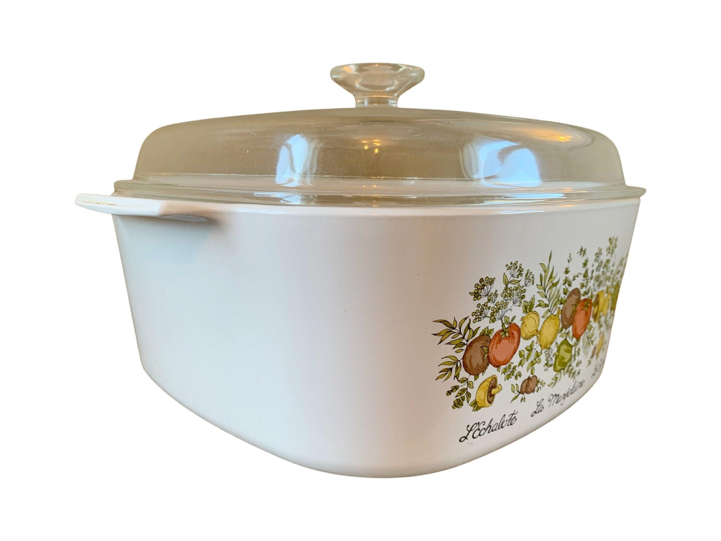Corningware Dutch Oven, Vintage Spice Of Life Pattern Crock, A5B 5 Quart Vintage Corning Ware, Country Farmhouse Kitchen, Casserole Dish -Located at Funkyhouse Vintage Antique Store, Weiser Idaho