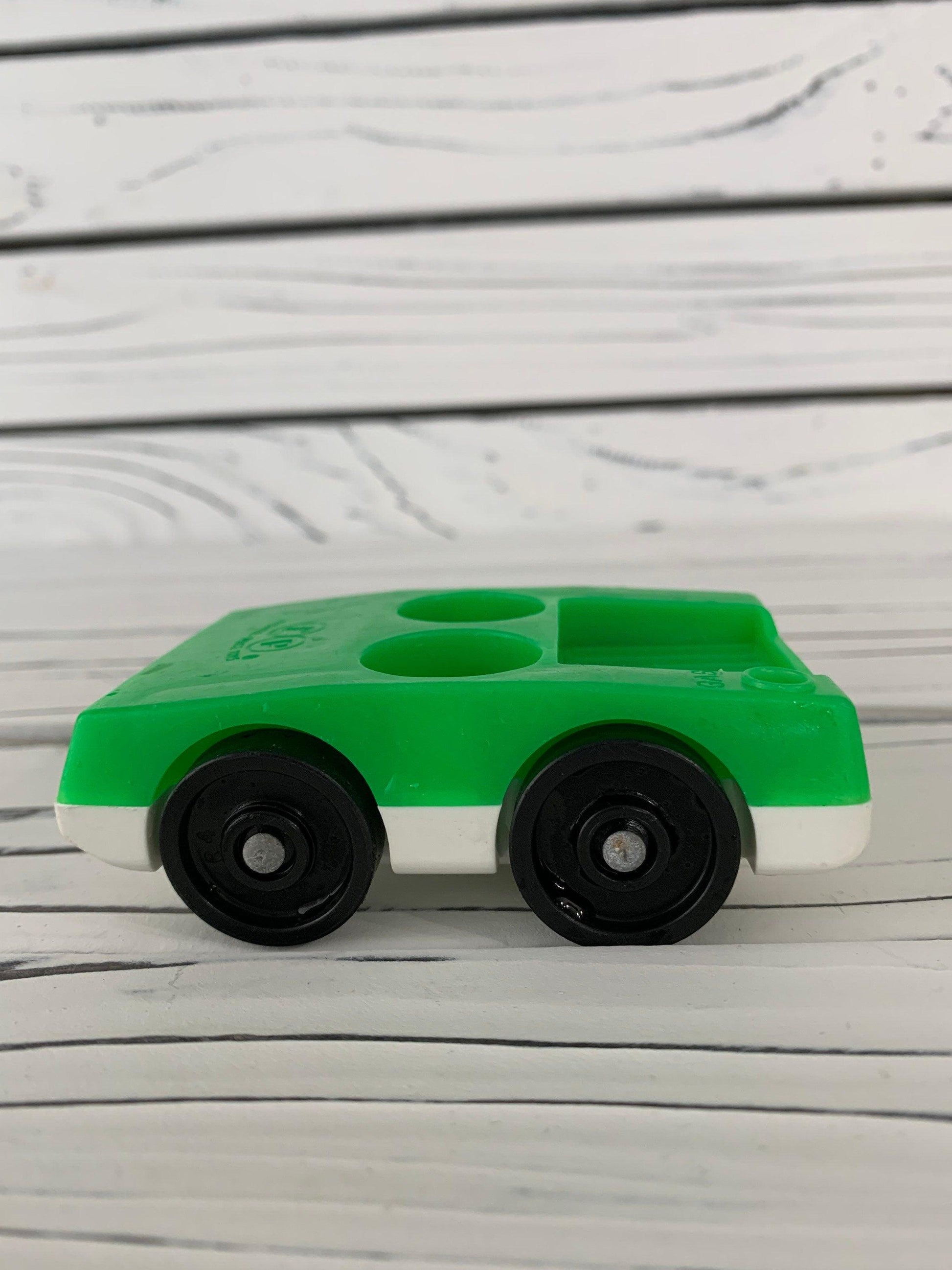 Fisher Price Car, Vintage Little People Green And White Vehicle -Located at Funkyhouse Vintage Antique Store, Weiser Idaho
