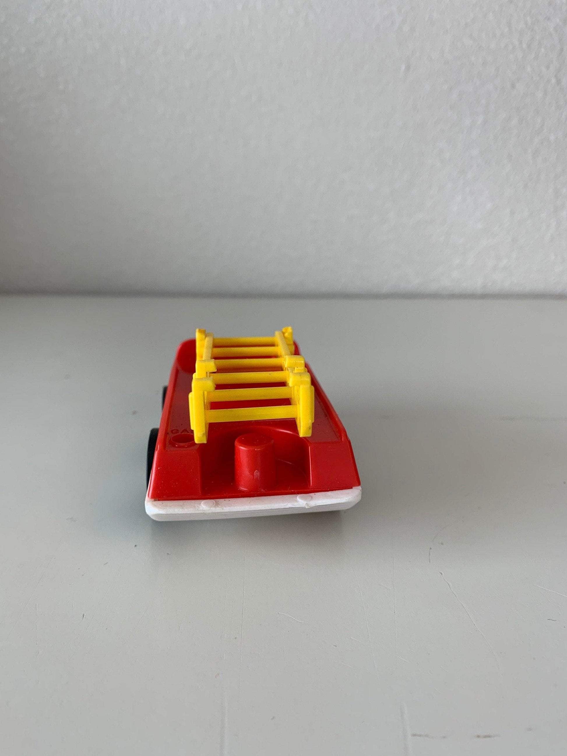 Fisher Price Fire Truck, Vintage Little People Toy Vehicle With Movable Ladder -Located at Funkyhouse Vintage Antique Store, Weiser Idaho