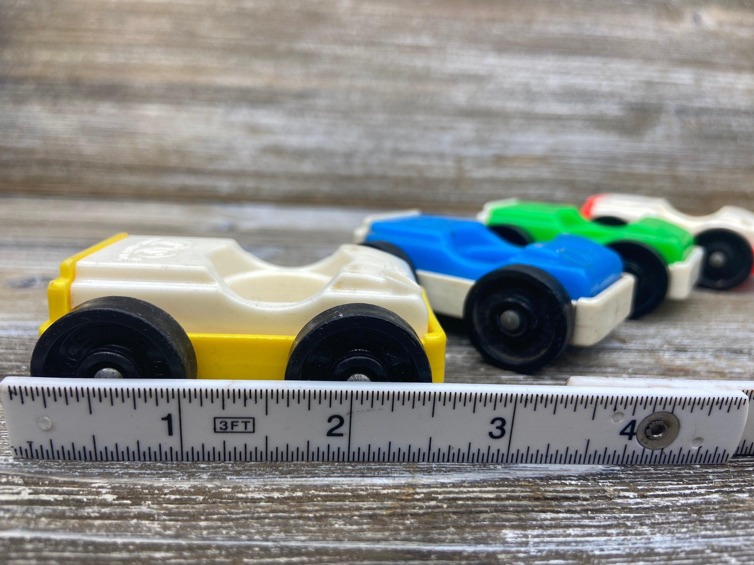 Fisher Price Vehicle Set Four Vintage Little People Cars in White