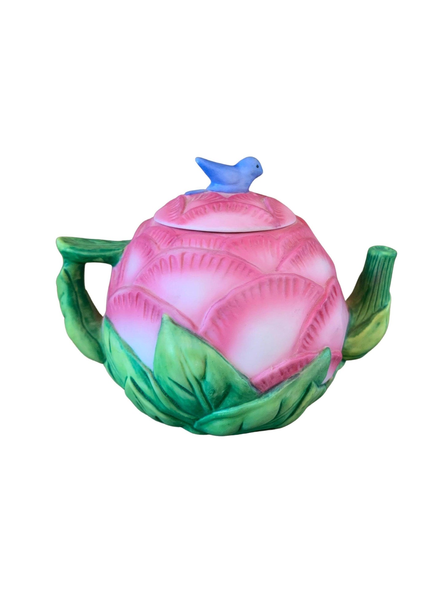 Miniature Teapot By Avon, Pink Peony Seasons Harvest, Ceramic Tea Pot Made In 1995 -Located at Funkyhouse Vintage Antique Store, Weiser Idaho