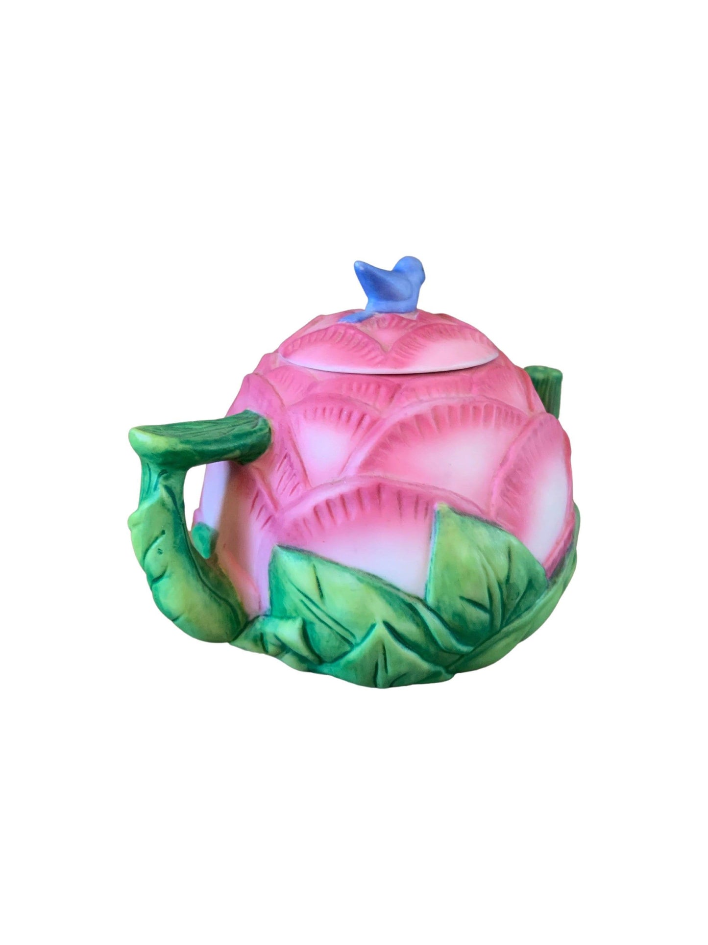 Miniature Teapot By Avon, Pink Peony Seasons Harvest, Ceramic Tea Pot Made In 1995 -Located at Funkyhouse Vintage Antique Store, Weiser Idaho