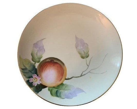 Noritake China Plate, Hand Painted Apple Blossom with Gold Trim, Vintage Porcelain Bread Plate Made in Japan -Located at Funkyhouse Vintage Antique Store, Weiser Idaho