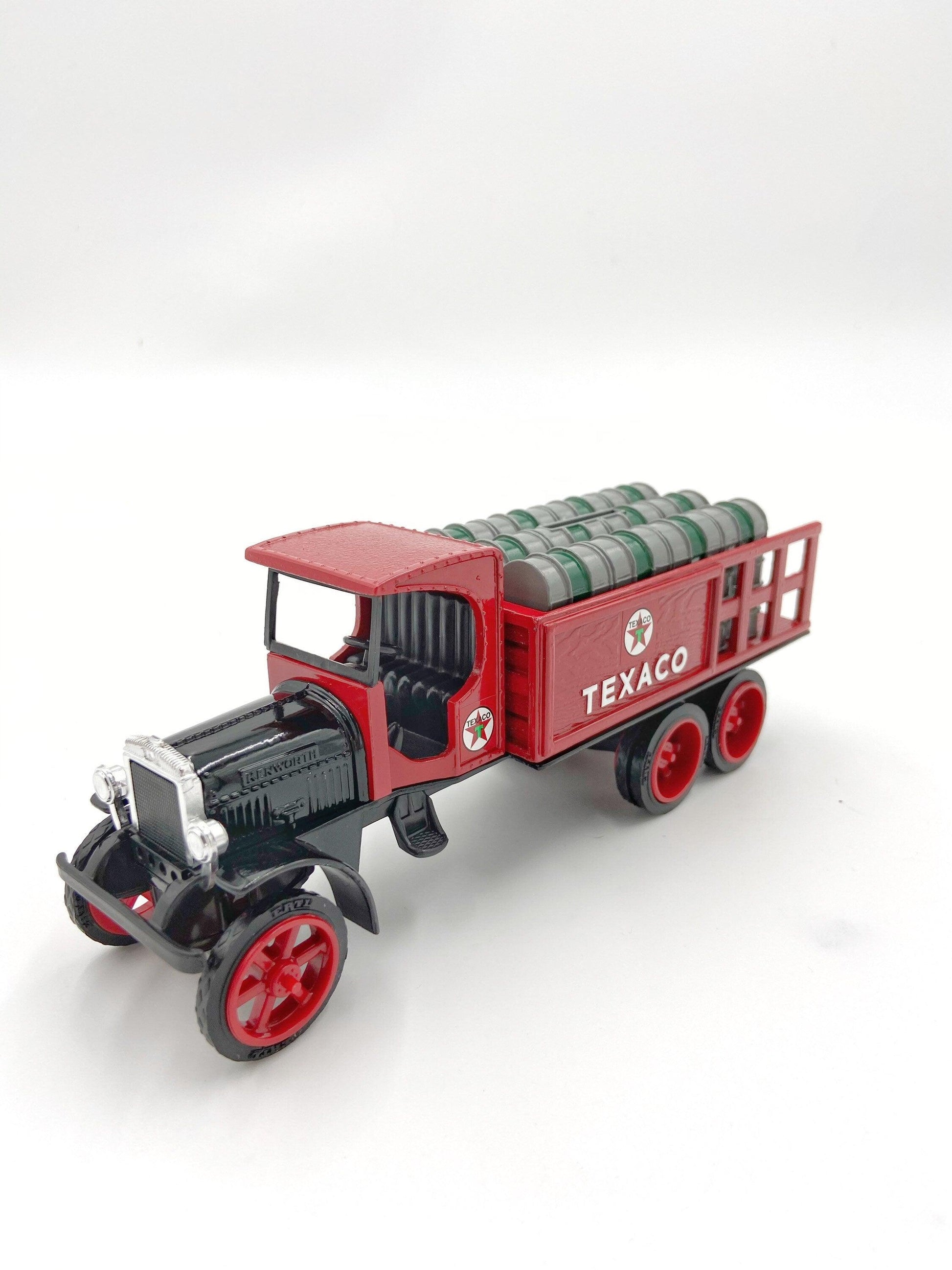 Texaco 1925 Kenworth Stake Truck Coin Bank, Limited Edition Collectible, Gas And Oil Memorabilia, Classic Car -Located at Funkyhouse Vintage Antique Store, Weiser Idaho
