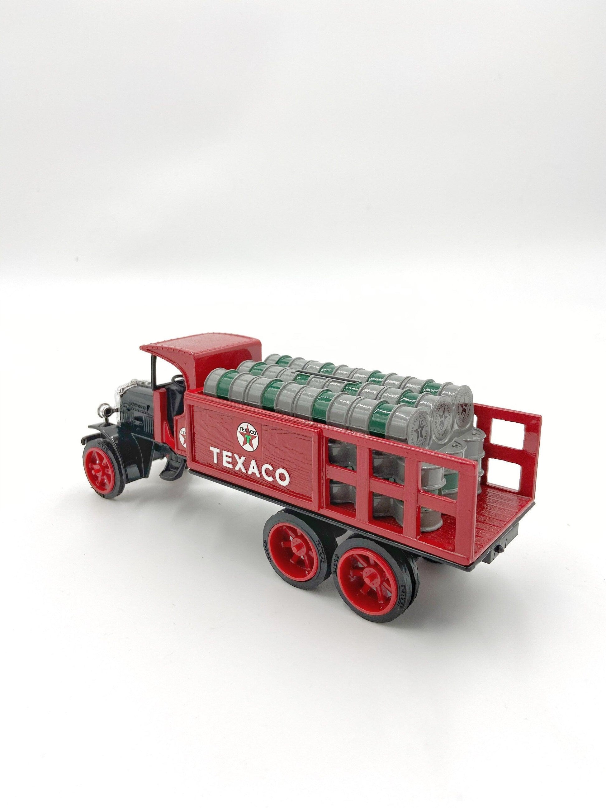 Texaco 1925 Kenworth Stake Truck Coin Bank, Limited Edition Collectible, Gas And Oil Memorabilia, Classic Car -Located at Funkyhouse Vintage Antique Store, Weiser Idaho