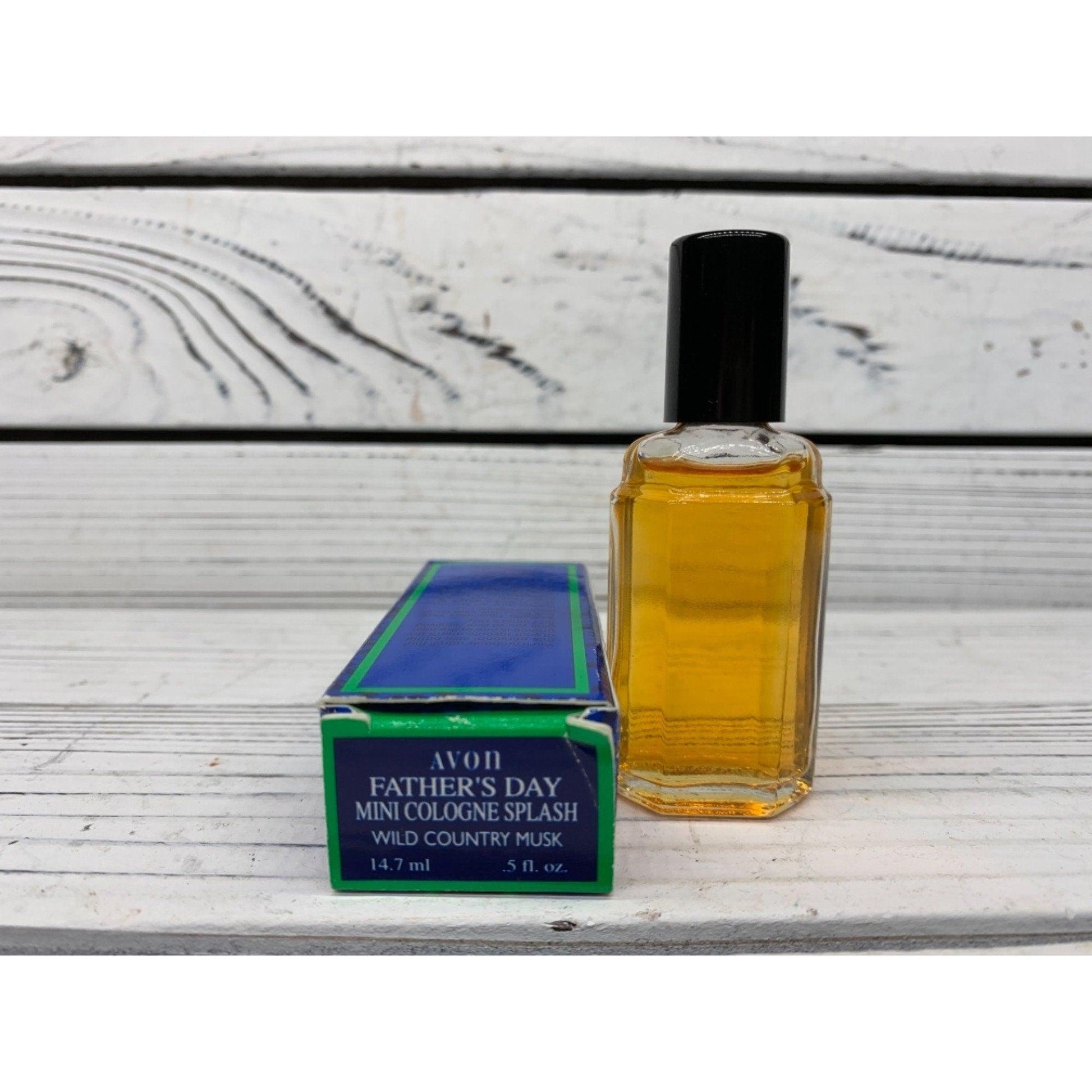 Vintage Avon Cologne, Fathers Day Mini Mens Cologne Splash, Wild Country Musk -Located at Funkyhouse Vintage Antique Store, Weiser Idaho