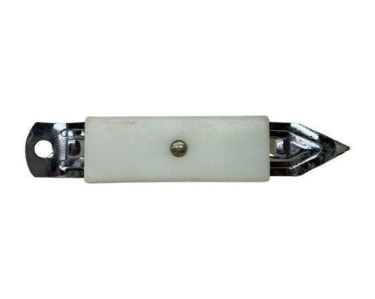 Vintage Bottle Opener Magnet, White Metal Can Opener, Vintage Utensils, 1950s Retro Kitchen -Located at Funkyhouse Vintage Antique Store, Weiser Idaho