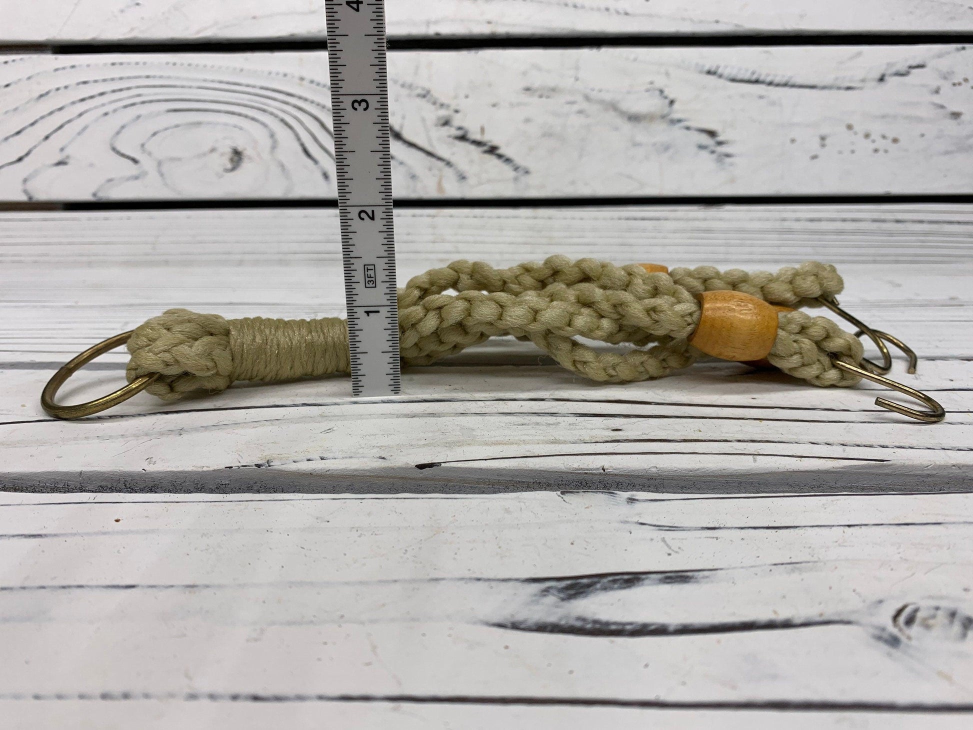 Vintage Braided Plant Holder, Potted Plant Hanger, Hippie Bohemian Retro Decor -Located at Funkyhouse Vintage Antique Store, Weiser Idaho
