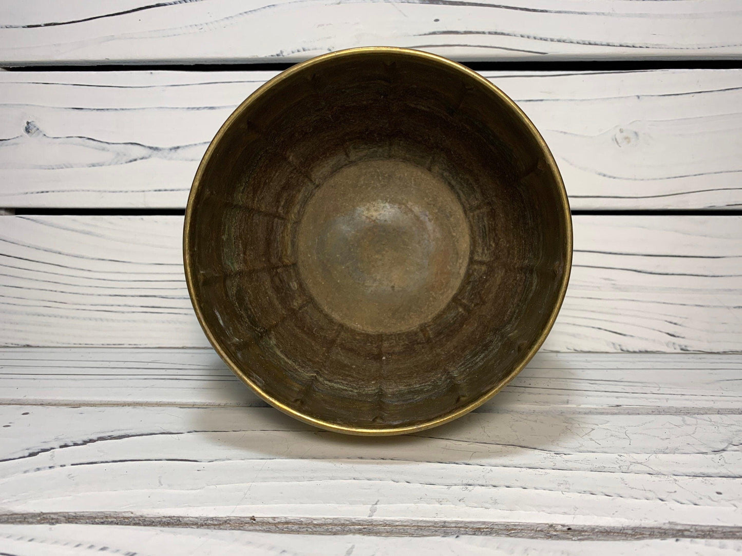 Vintage Brass Pot, Decorative Brass Planter or Candle Holder -Located at Funkyhouse Vintage Antique Store, Weiser Idaho
