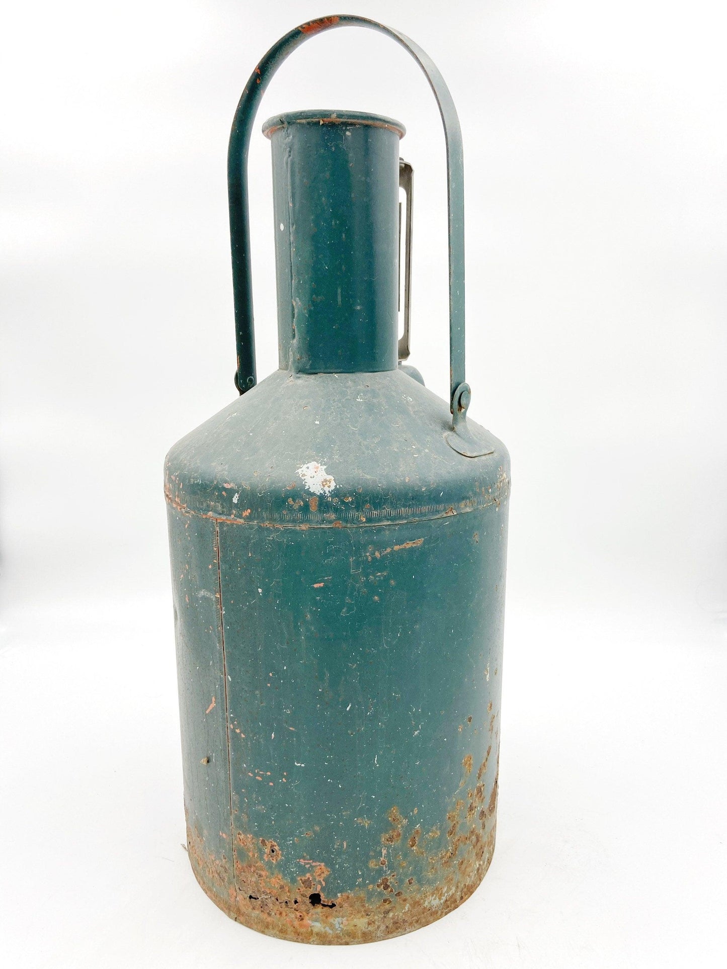 Vintage BROOKINS Service Gas Station Calibration Test Measure 5 Gal. Metal Can, Gift for Him, Man Gift -Located at Funkyhouse Vintage Antique Store, Weiser Idaho