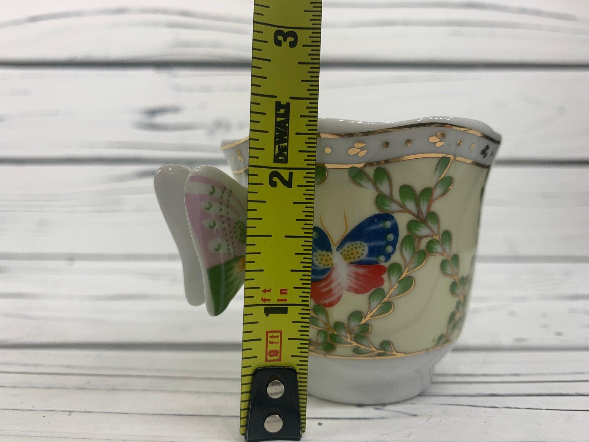 Vintage CC&T Butterfly Tea Cup And Saucer Set, Coffee Cups For Serving, Tea Set China -Located at Funkyhouse Vintage Antique Store, Weiser Idaho