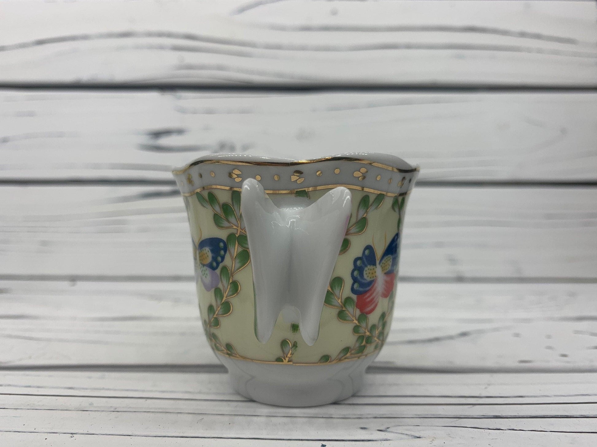 Vintage CC&T Butterfly Tea Cup And Saucer Set, Coffee Cups For Serving, Tea Set China -Located at Funkyhouse Vintage Antique Store, Weiser Idaho