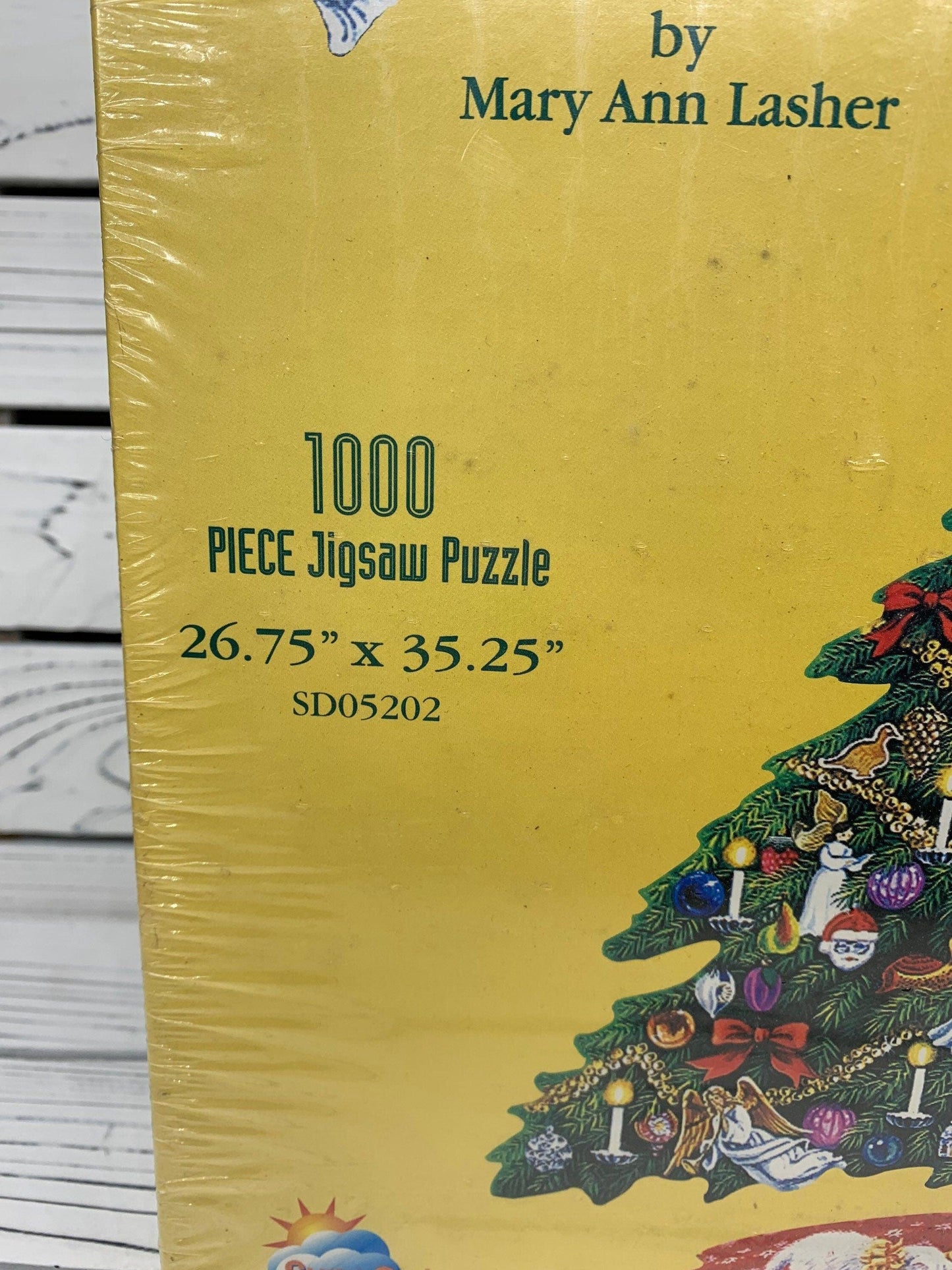 Vintage Christmas Angels Puzzle by Mary Ann Lasher, New In Box SEALED, 1000 Jigsaw Puzzle -Located at Funkyhouse Vintage Antique Store, Weiser Idaho