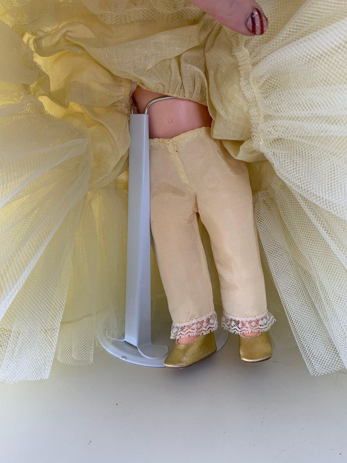 Vintage Doll, Madame Alexander "Sleeping Beauty" with Blonde Hair and Yellow Dress -Located at Funkyhouse Vintage Antique Store, Weiser Idaho