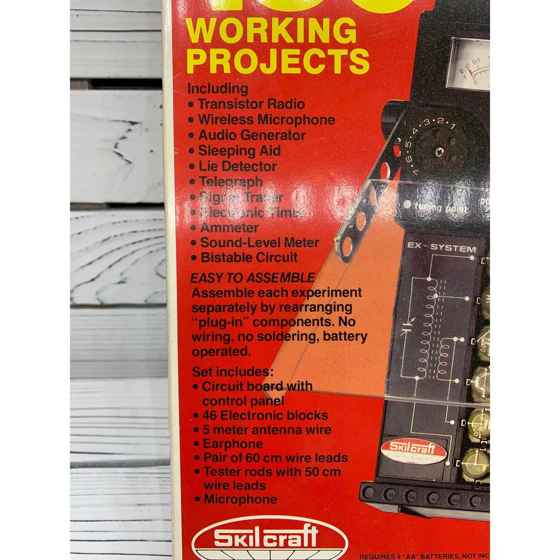 Vintage Electronic Experiment Set By Skilcraft, 150 Working Projects, Vintage Science -Located at Funkyhouse Vintage Antique Store, Weiser Idaho
