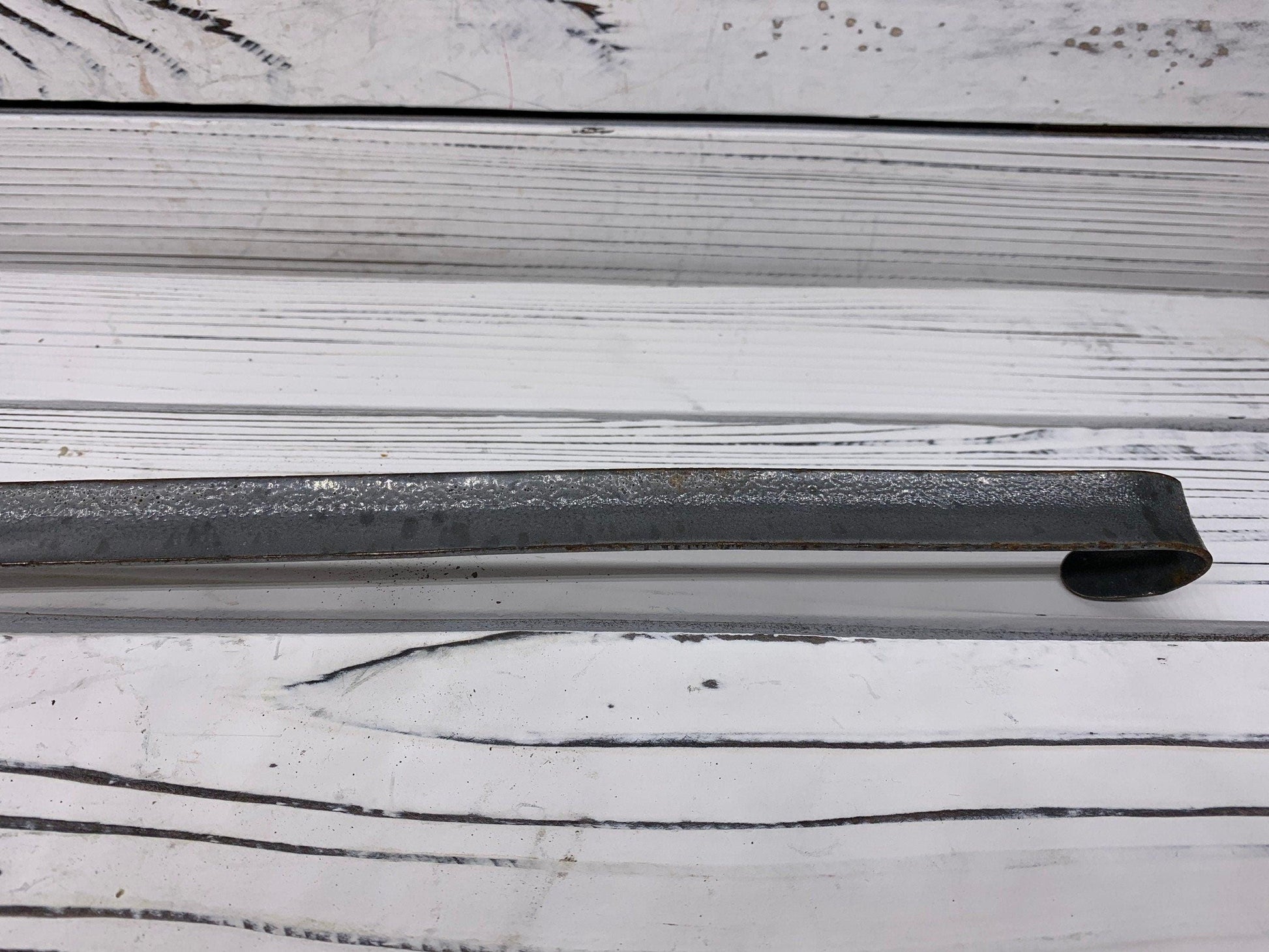 Vintage Enamelware Ladle, Grey Metal Kitchen Utencil -Located at Funkyhouse Vintage Antique Store, Weiser Idaho