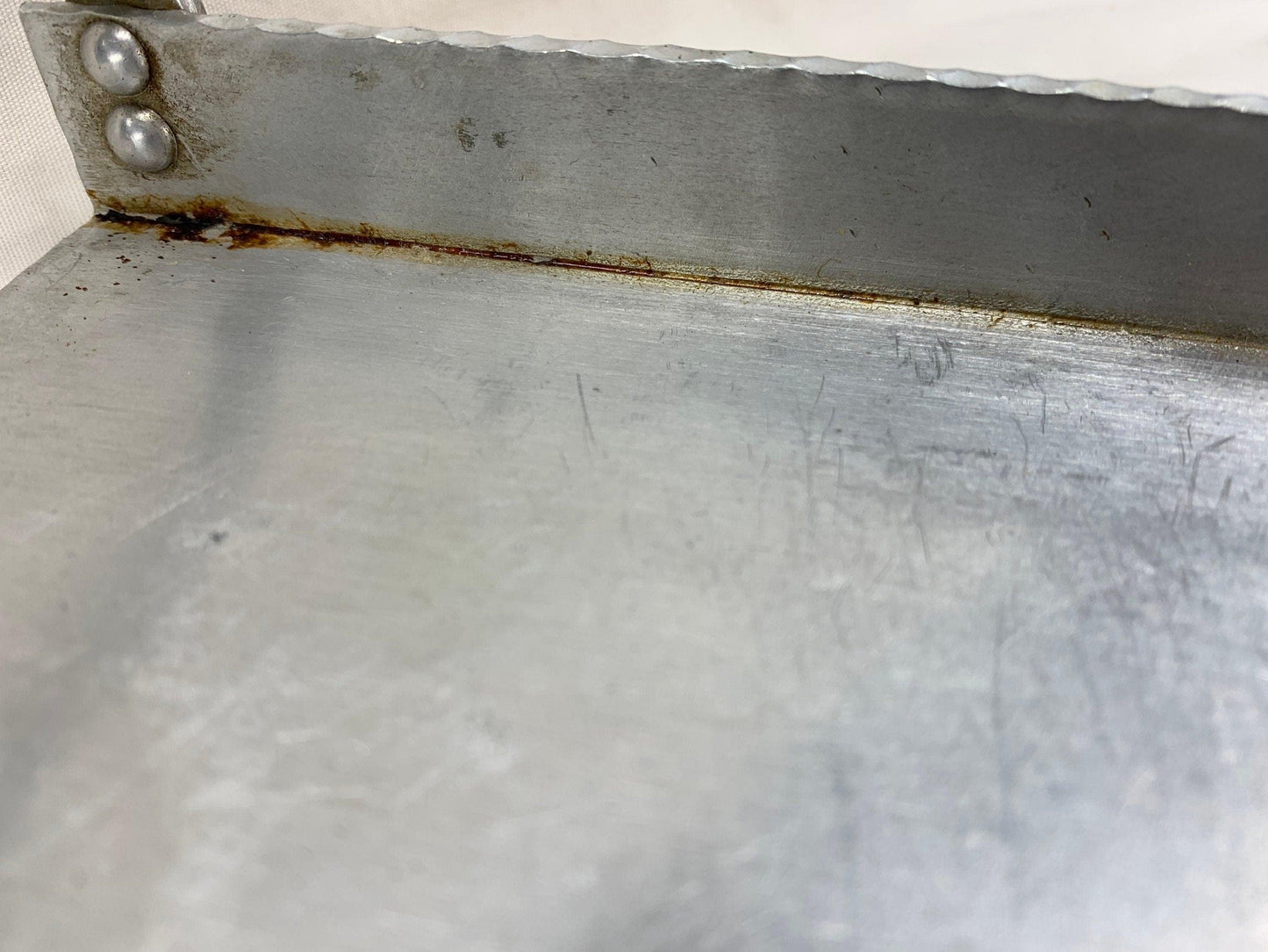 Vintage Everlast Hand Forged Aluminum Tray, Decorative Flower Design -Located at Funkyhouse Vintage Antique Store, Weiser Idaho