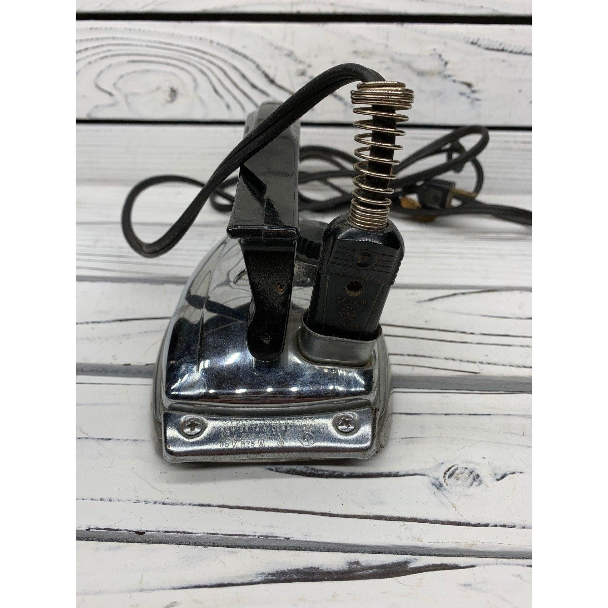 Vintage Iron By Landers, Frary & Clark, Metal Mid Century Electric Iron -Located at Funkyhouse Vintage Antique Store, Weiser Idaho