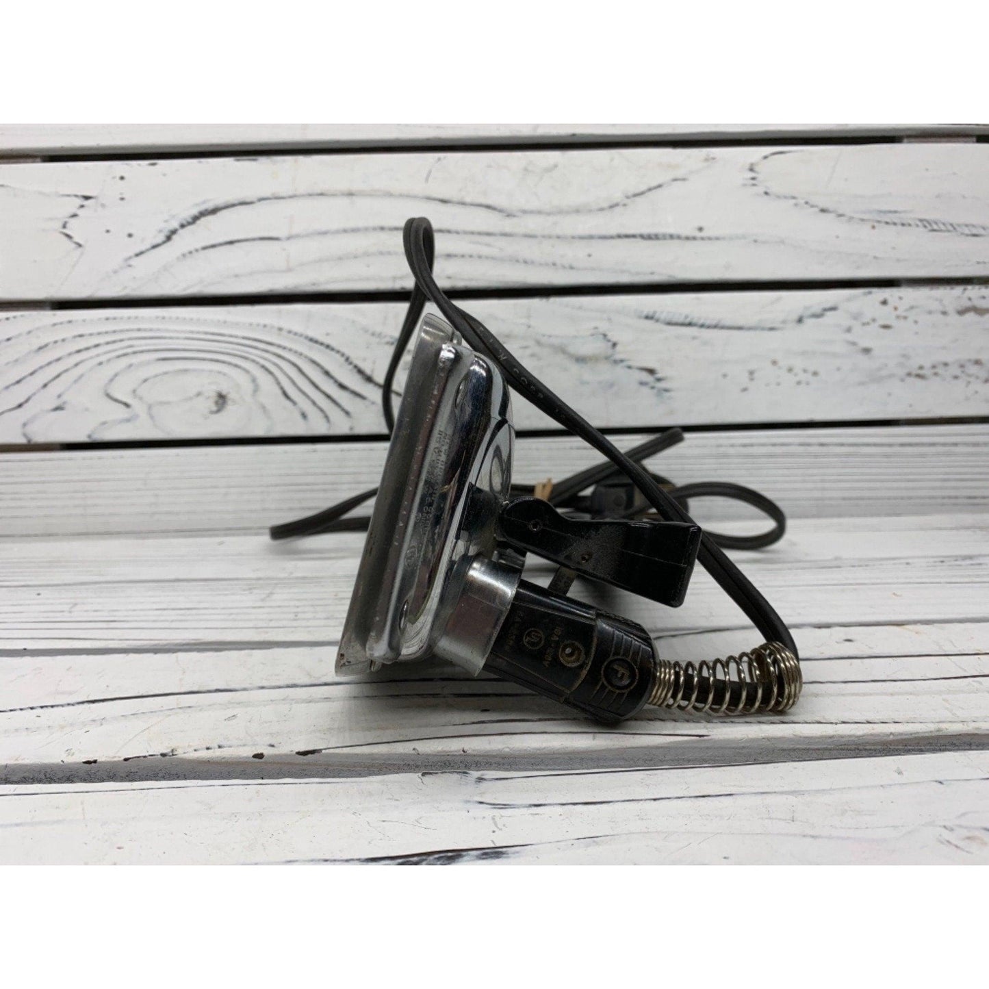 Vintage Iron By Landers, Frary & Clark, Metal Mid Century Electric Iron -Located at Funkyhouse Vintage Antique Store, Weiser Idaho