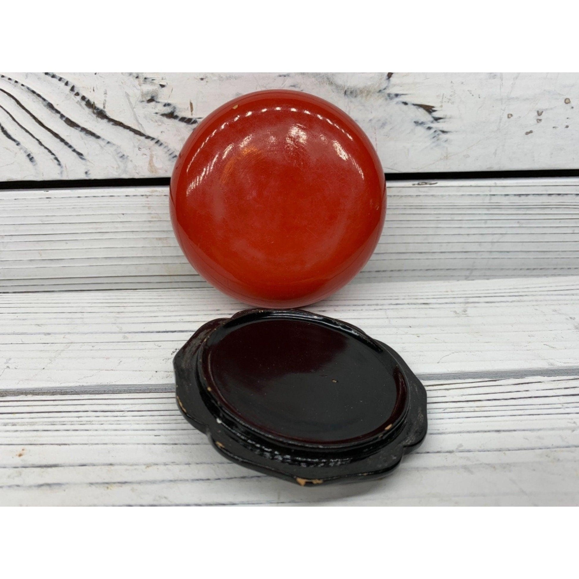 Vintage Jewelry Trinket Box, Hand Painted Wood Jewelry Holder, 1960s Decor -Located at Funkyhouse Vintage Antique Store, Weiser Idaho