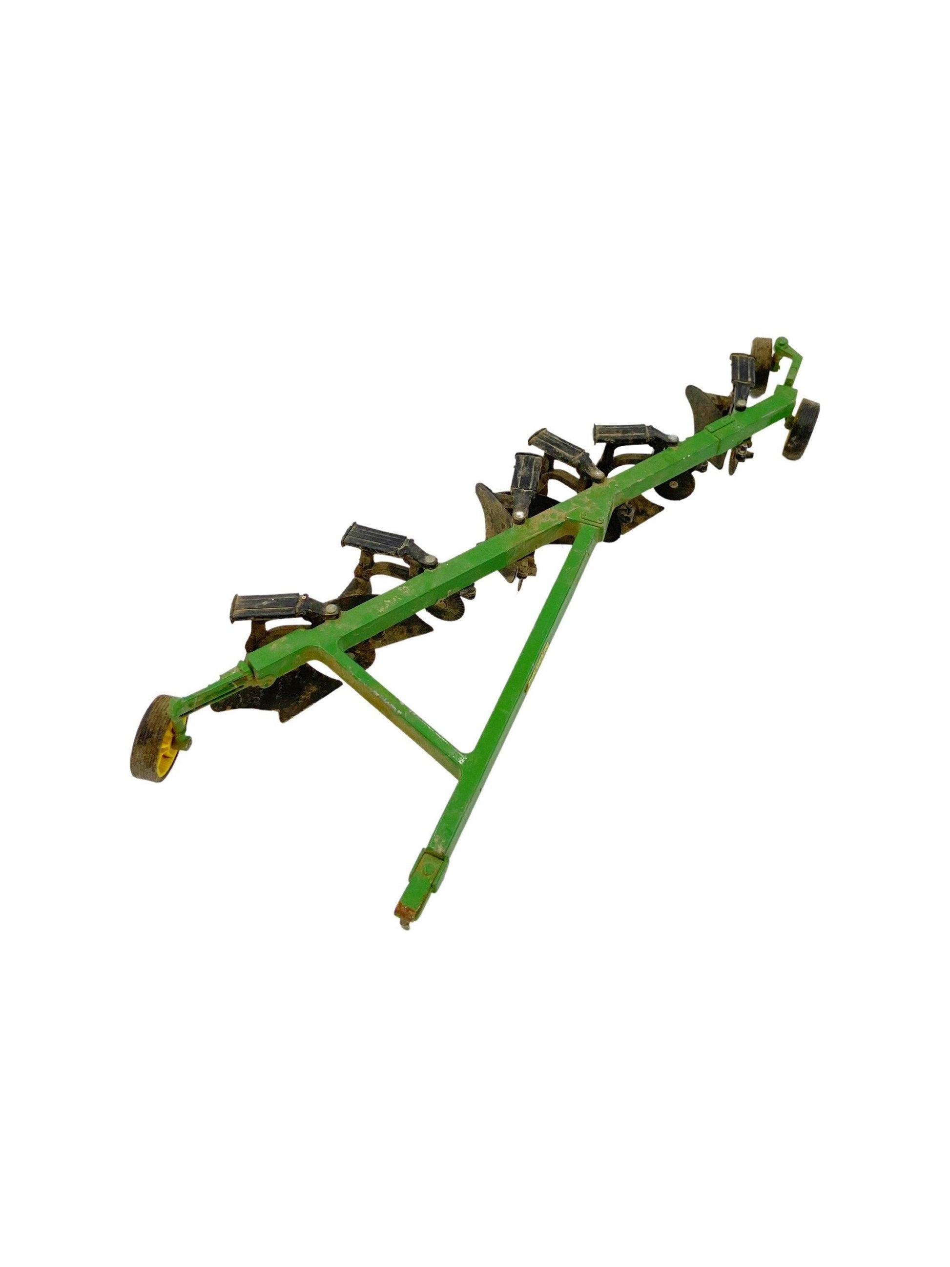 Vintage John Deere, Toy Tractor Plow, Antique Farm Toys, Pretend Play, Barn Push Toy, Die Cast Tractors, Gift for Him, Man Gift -Located at Funkyhouse Vintage Antique Store, Weiser Idaho