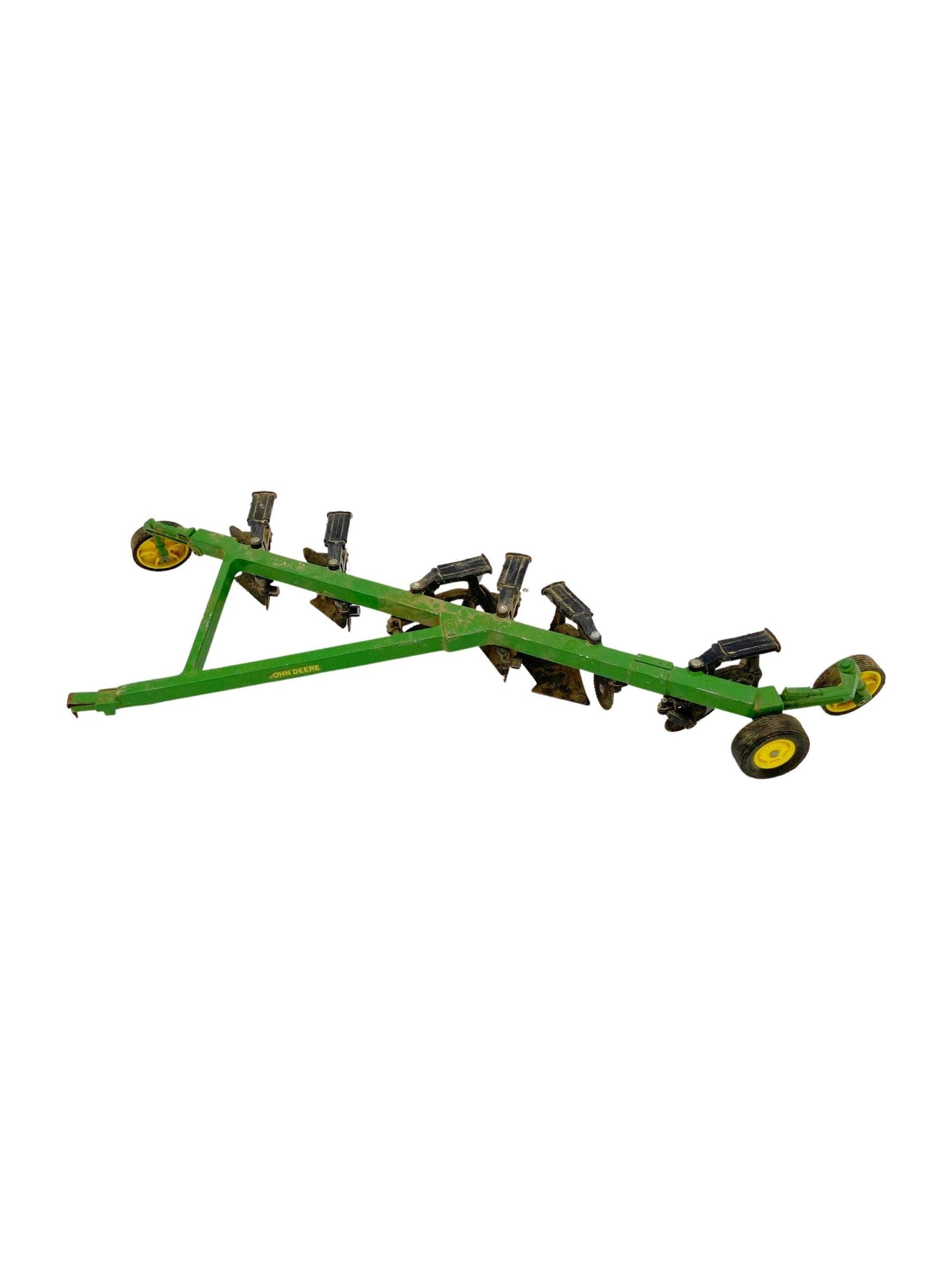 Vintage John Deere, Toy Tractor Plow, Antique Farm Toys, Pretend Play, Barn Push Toy, Die Cast Tractors, Gift for Him, Man Gift -Located at Funkyhouse Vintage Antique Store, Weiser Idaho