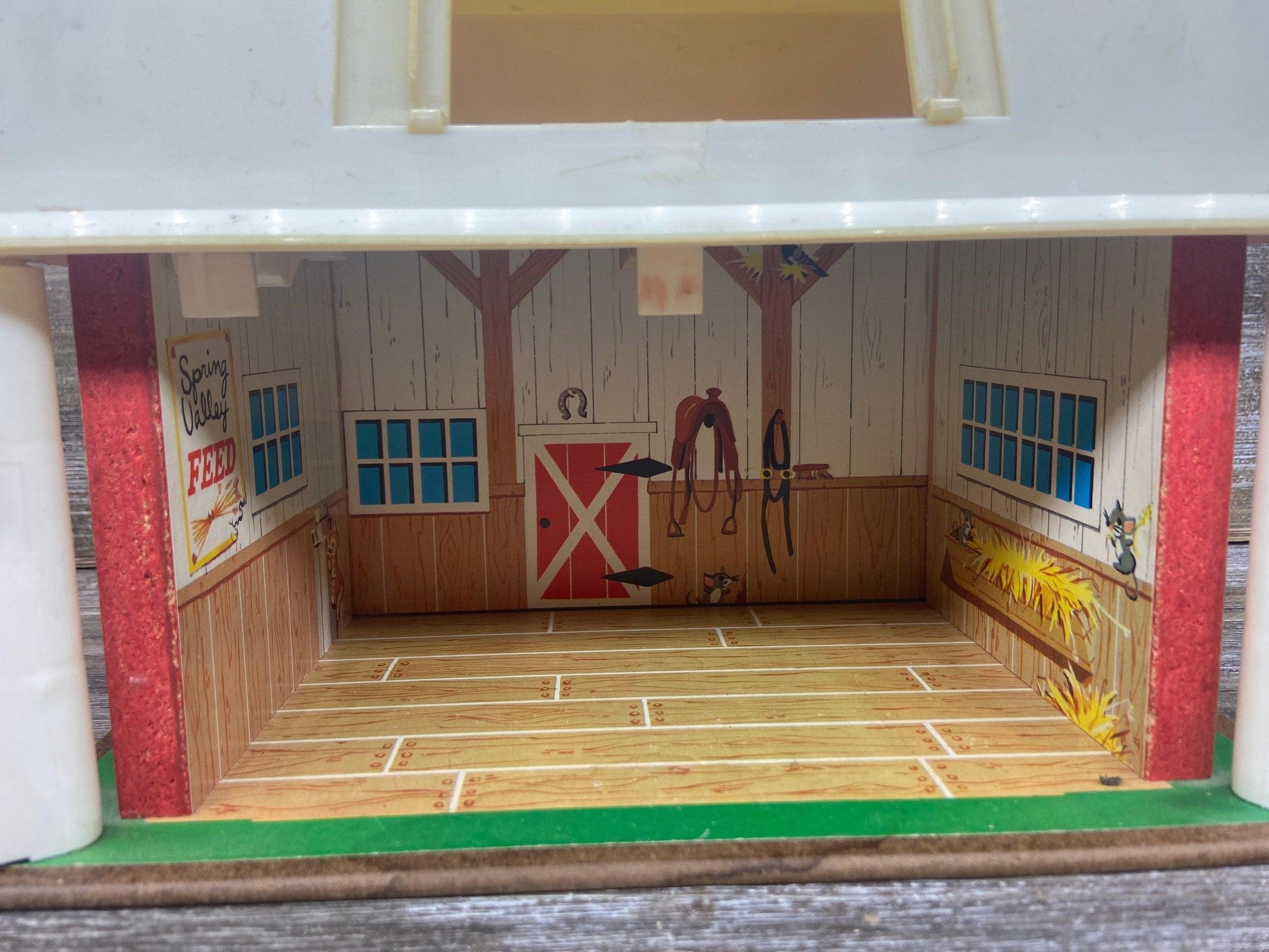 Vintage Little People Farm Set, Tractors, Cows, Horses, Chickens, Roosters, Pigs, Silo, Hens, Pigs, Fence, Sheep 1970s Fisher Price Toys -Located at Funkyhouse Vintage Antique Store, Weiser Idaho