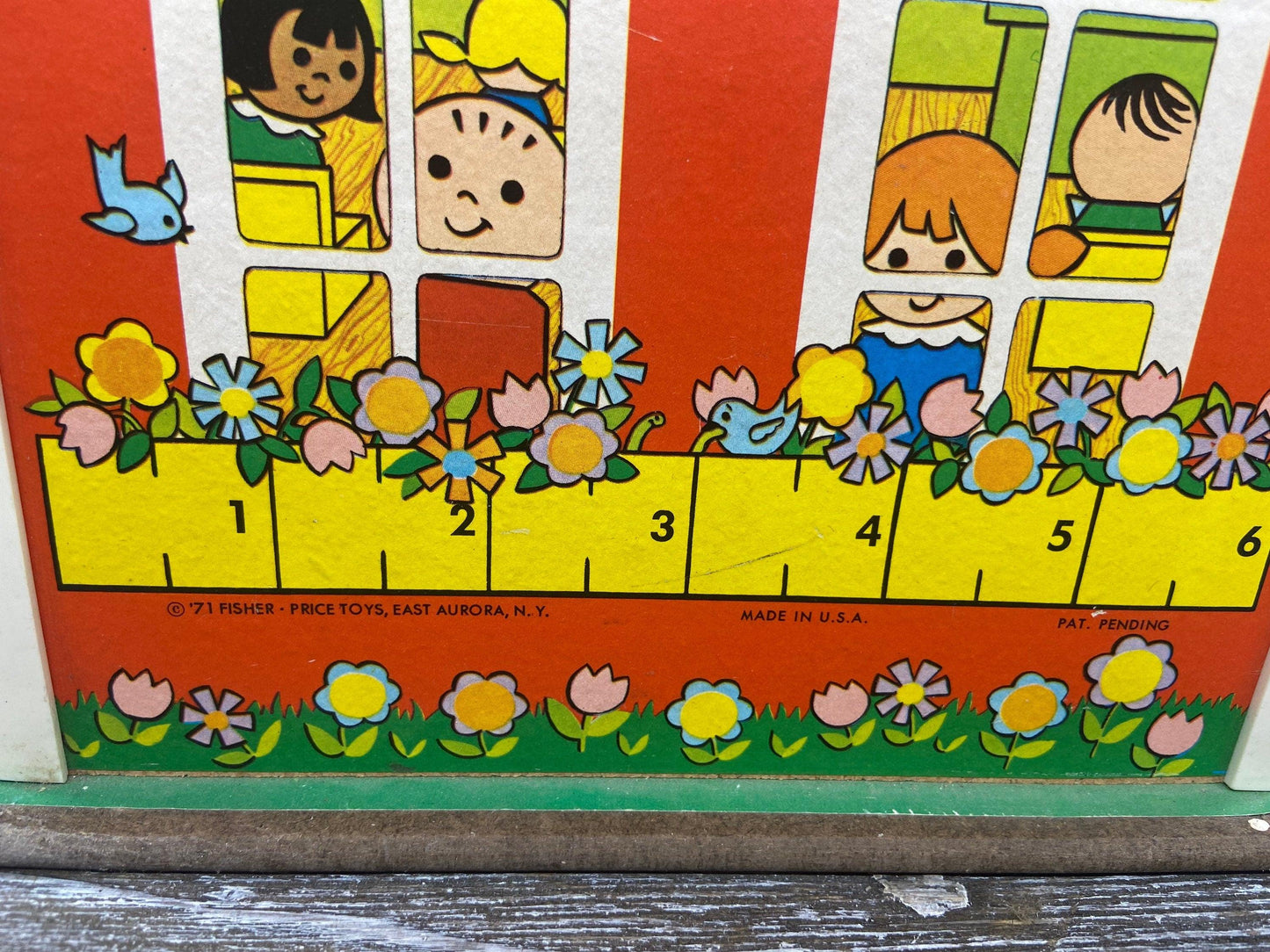 Vintage Little People School House, Merry Go Round, Swing, Students, 1970s Fisher Price Toys, Pretend Play -Located at Funkyhouse Vintage Antique Store, Weiser Idaho