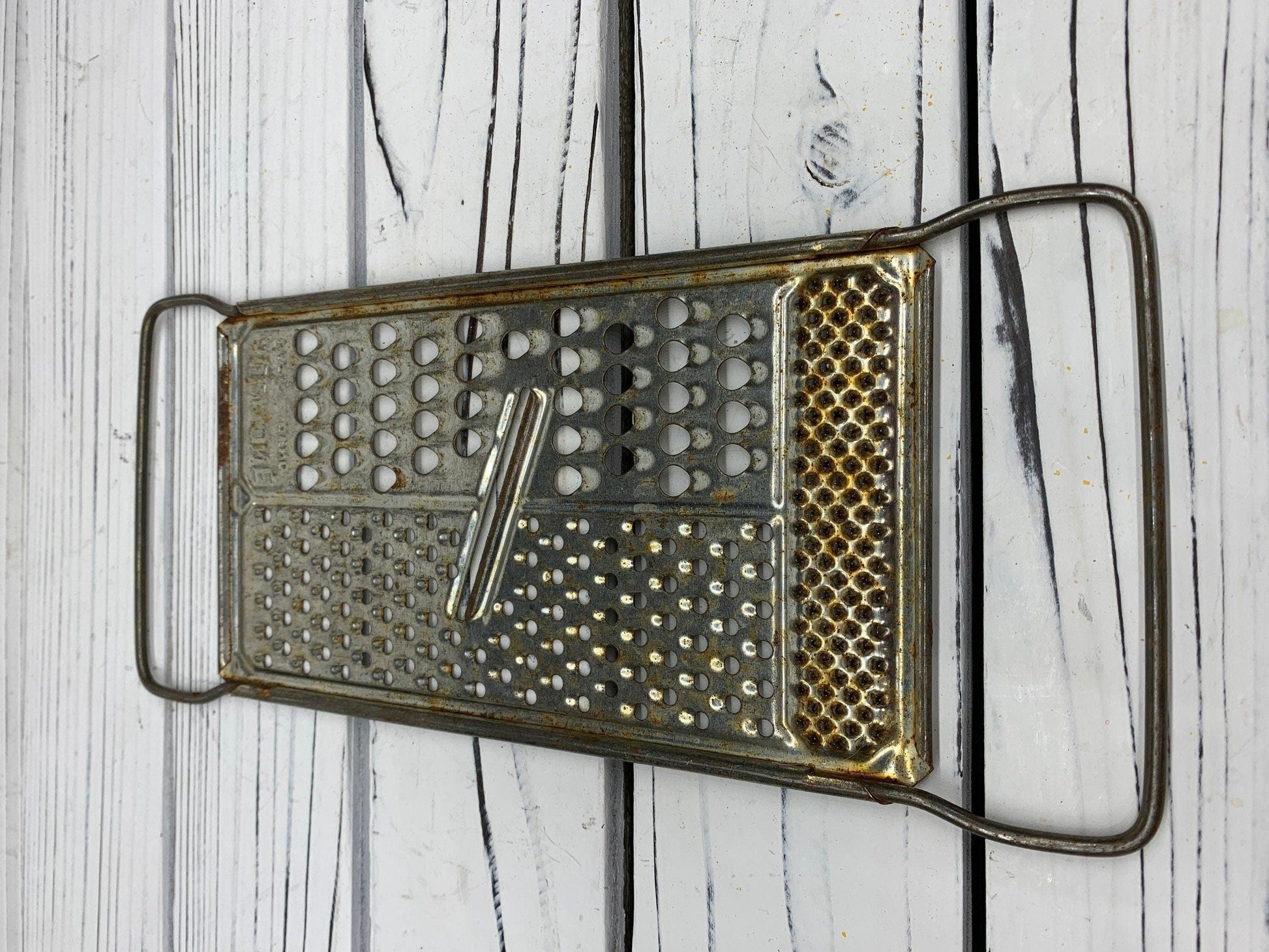 Vintage Metal Cheese Grater, All In One Mid Century Grater, Mid
