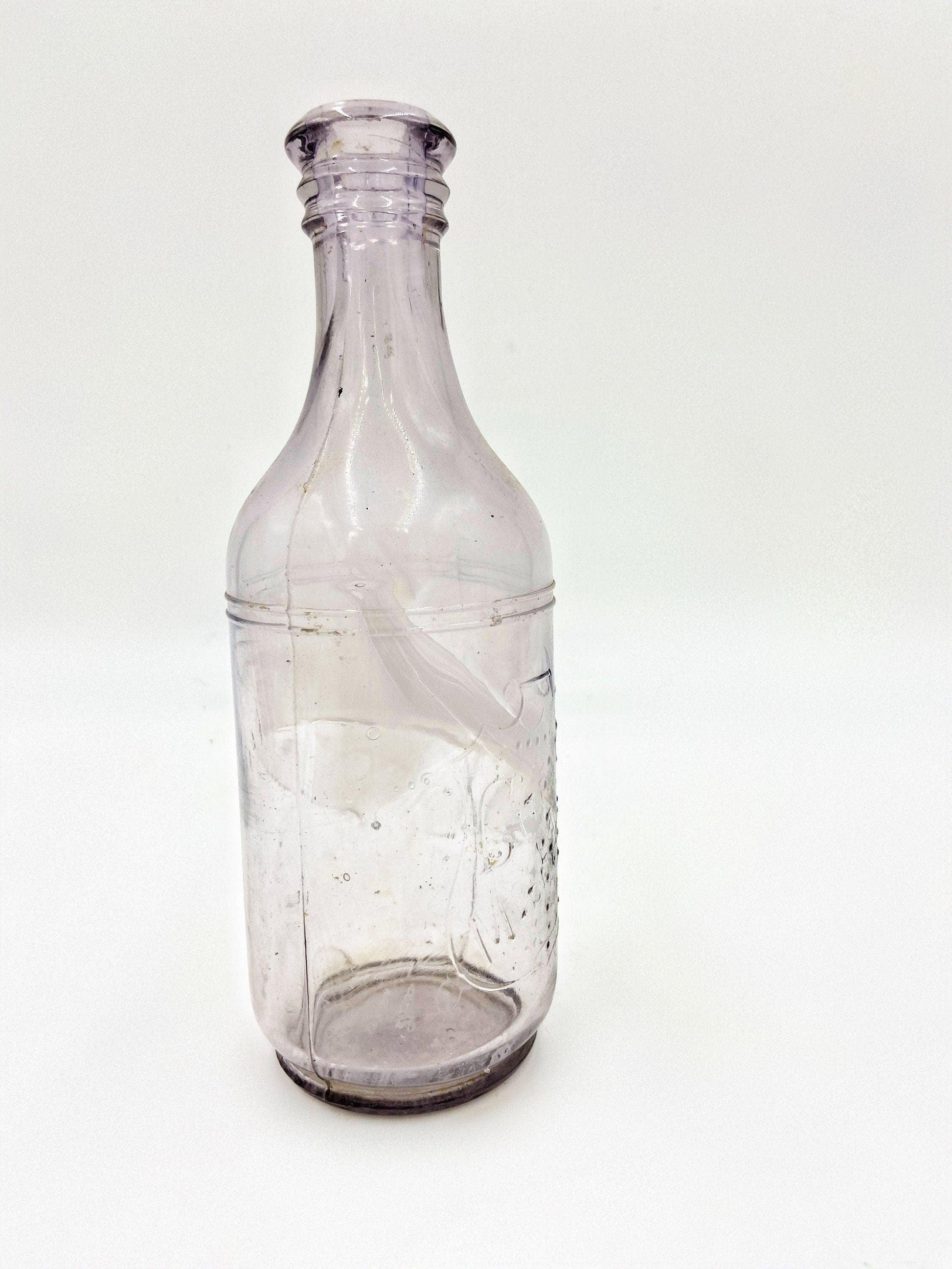 Vintage Purple Glass Collectible Bottle, Citrate Of Magnesia, Decorative Antique Bottle -Located at Funkyhouse Vintage Antique Store, Weiser Idaho
